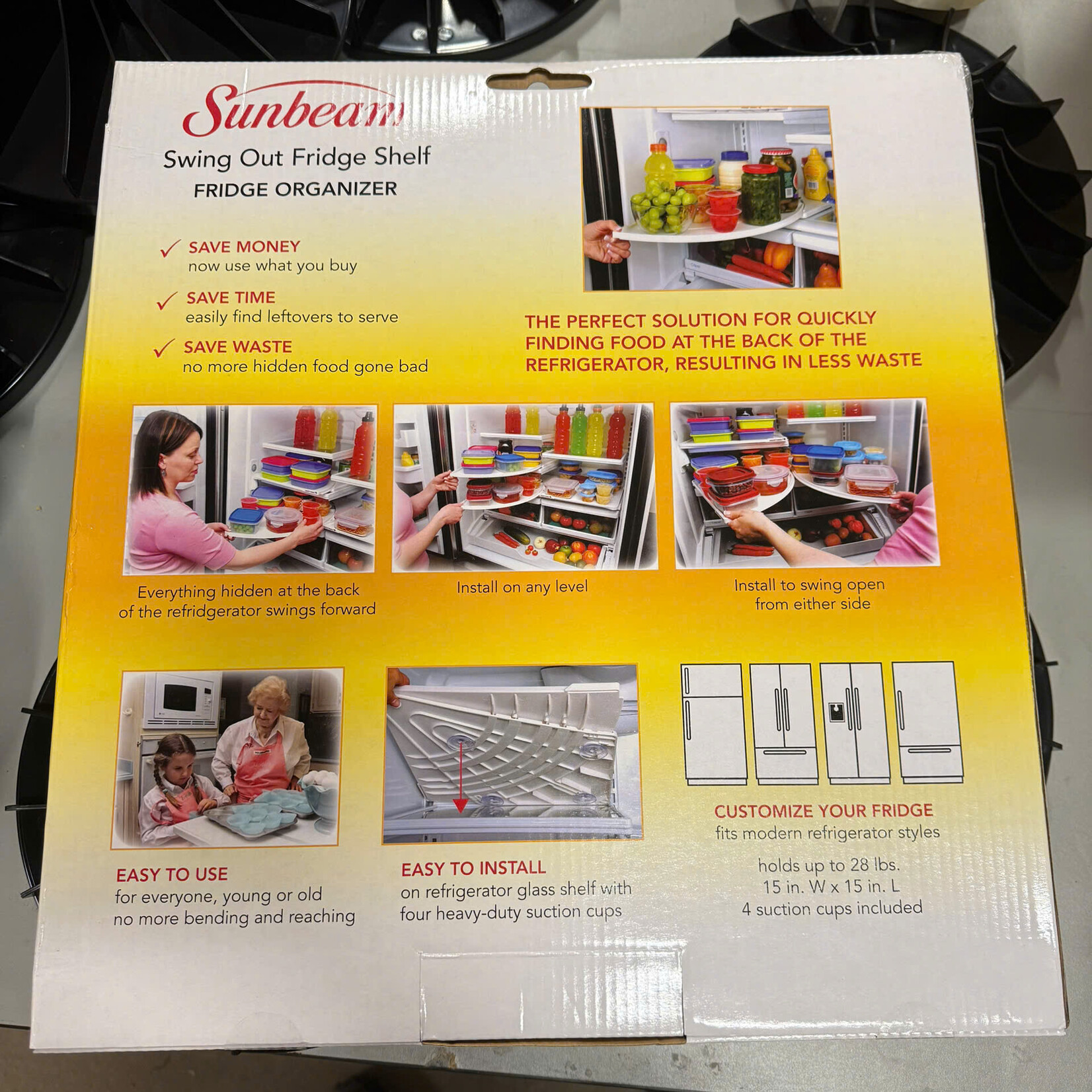 Swing Out Fridge Shelf