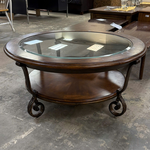 Round Coffee Table w/ Glass