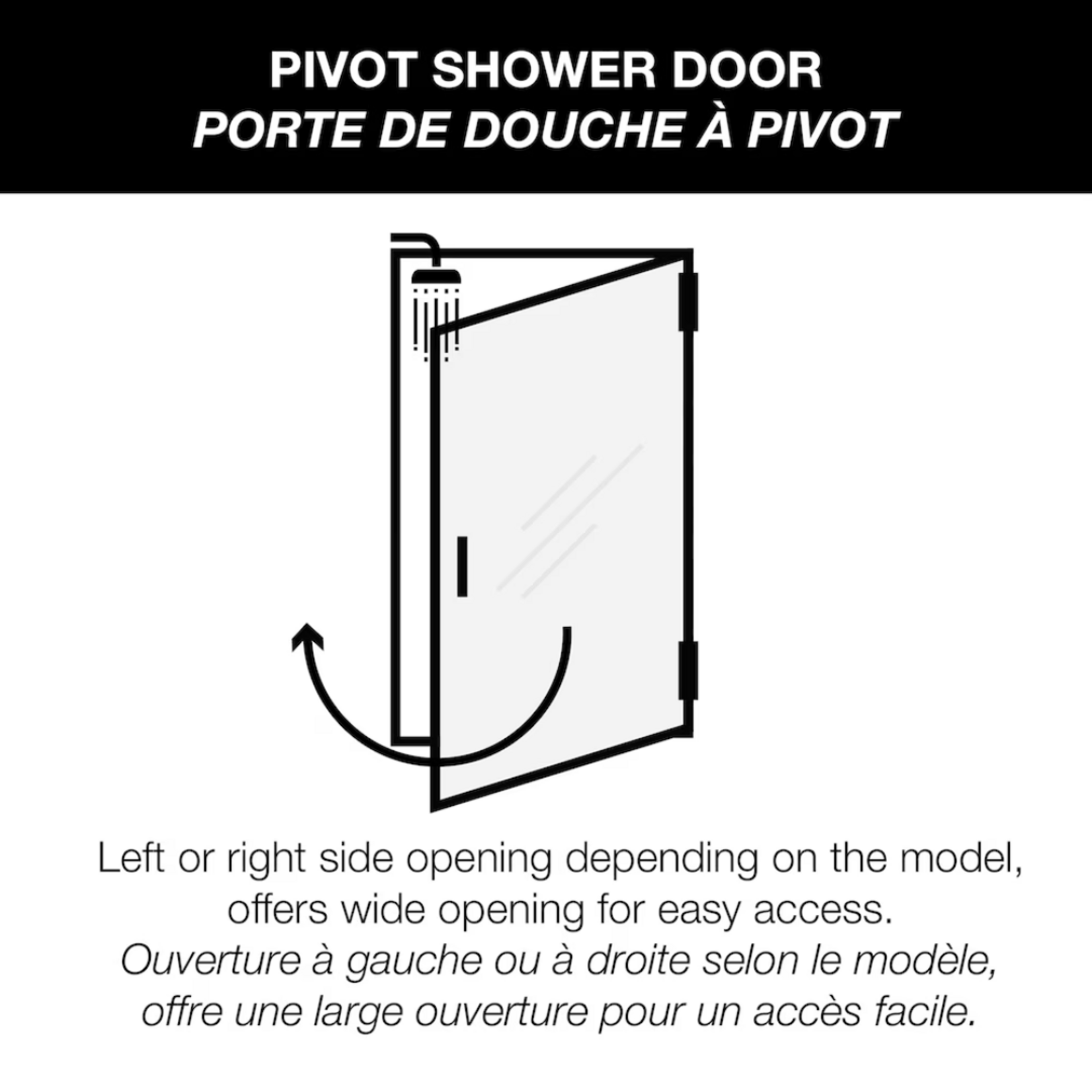 Shower Corner Kit 36L x 36W x 72H
