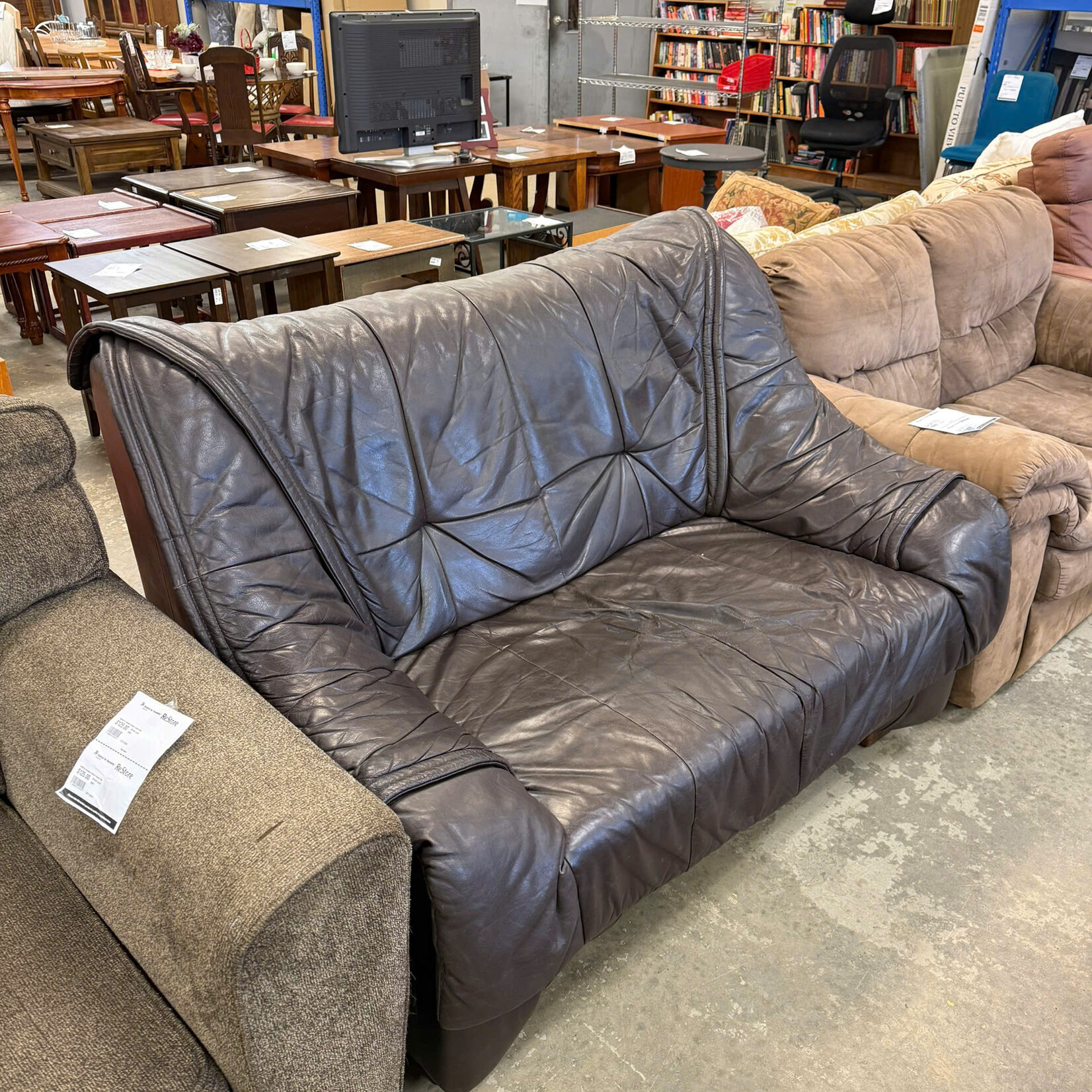 2 Seat Leather Couch