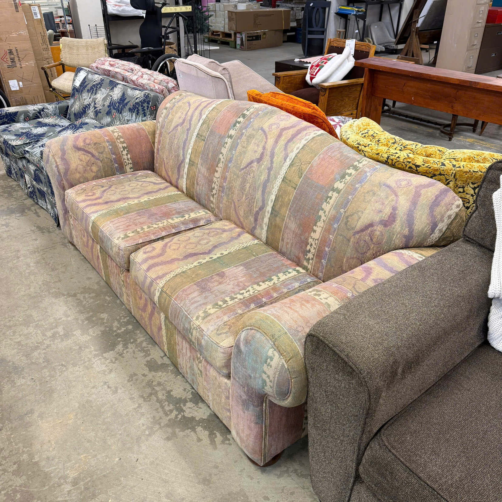 Multi-Color Patterned Couch