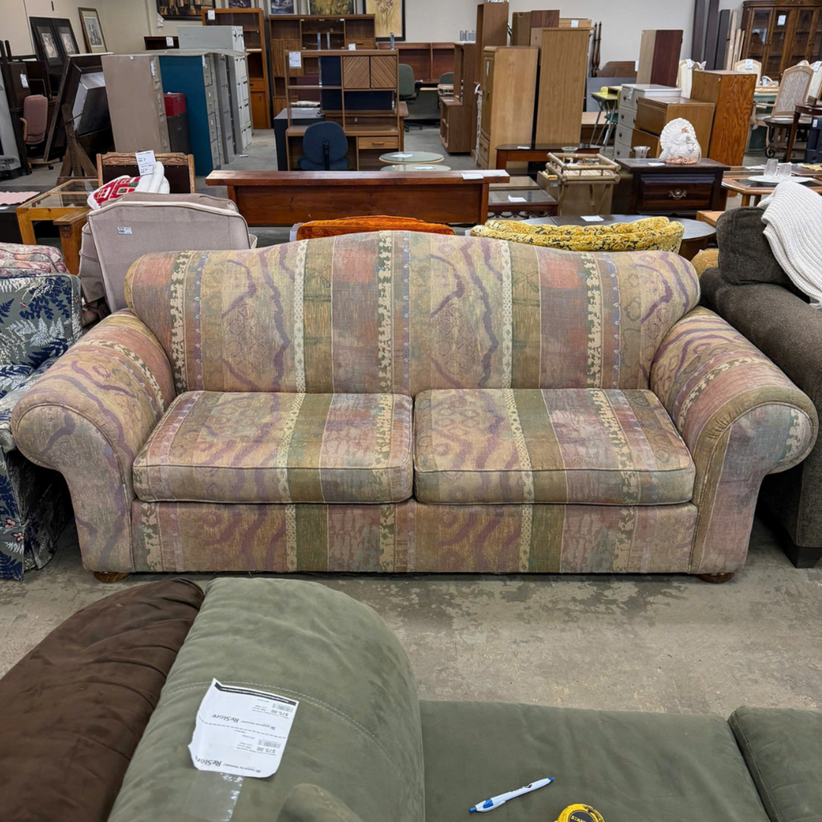 Multi-Color Patterned Couch