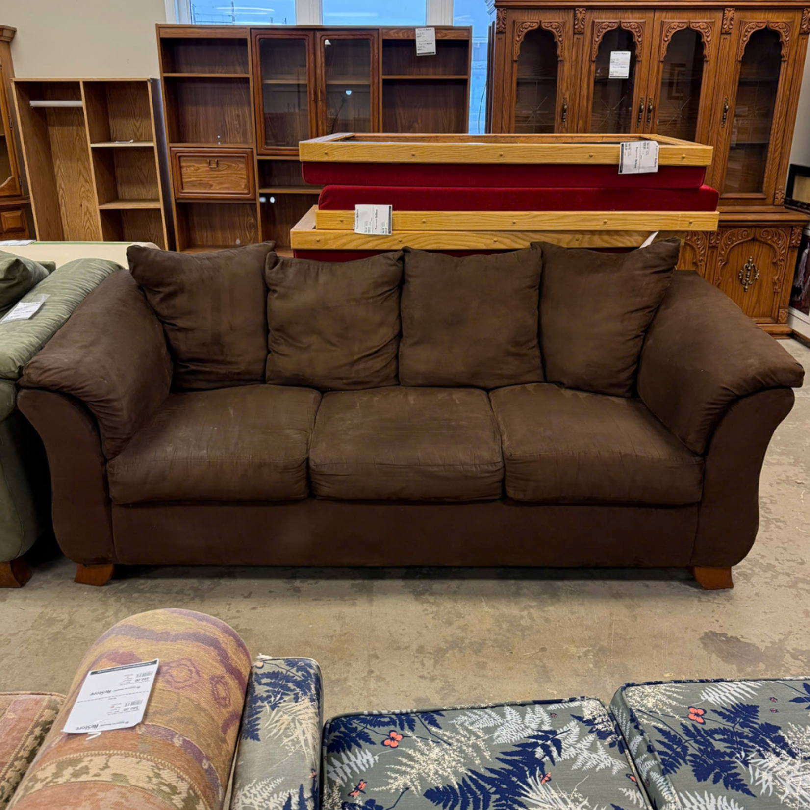 3 Seat Brown Couch