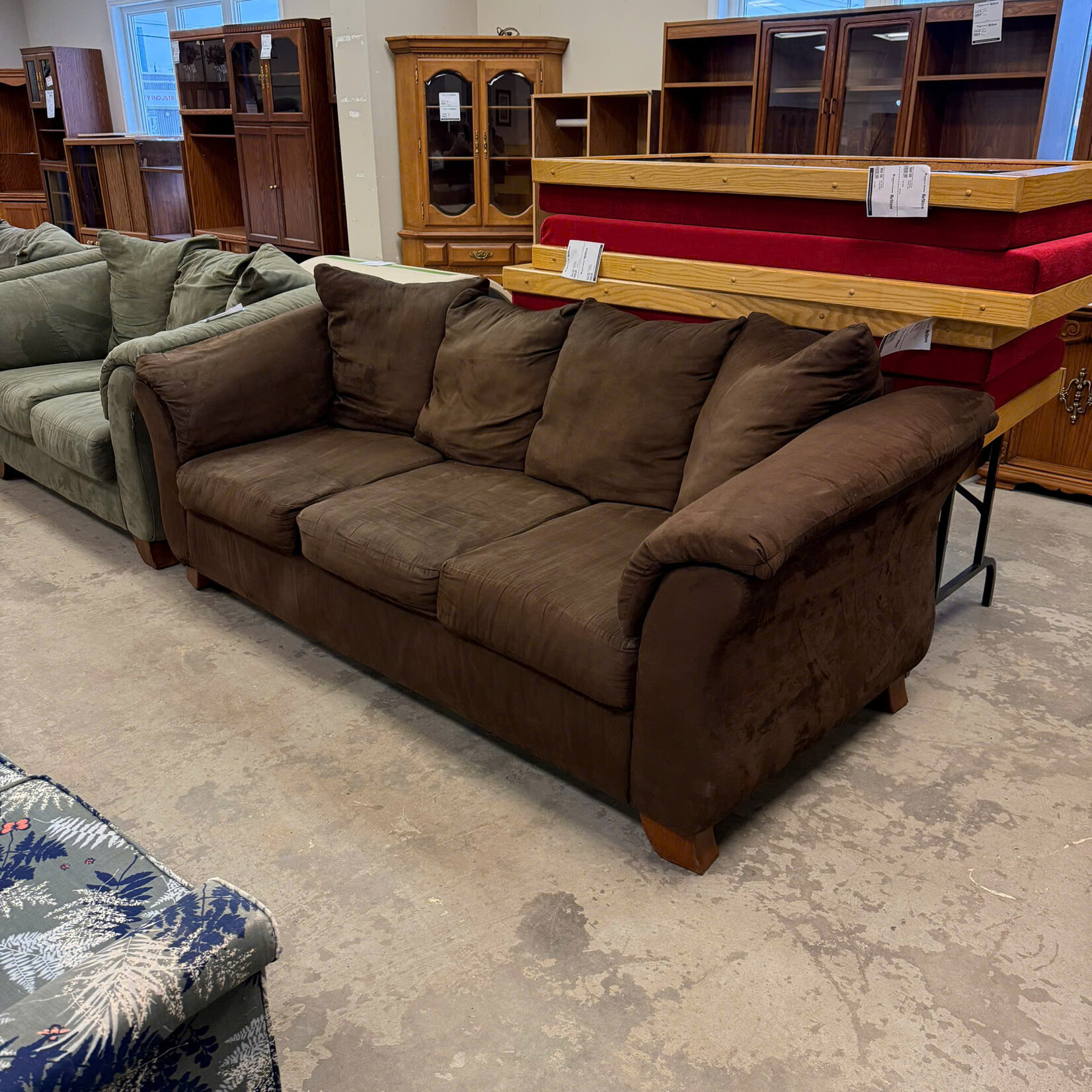 3 Seat Brown Couch