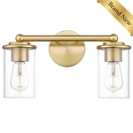 2 Light Vanity Light - Gold