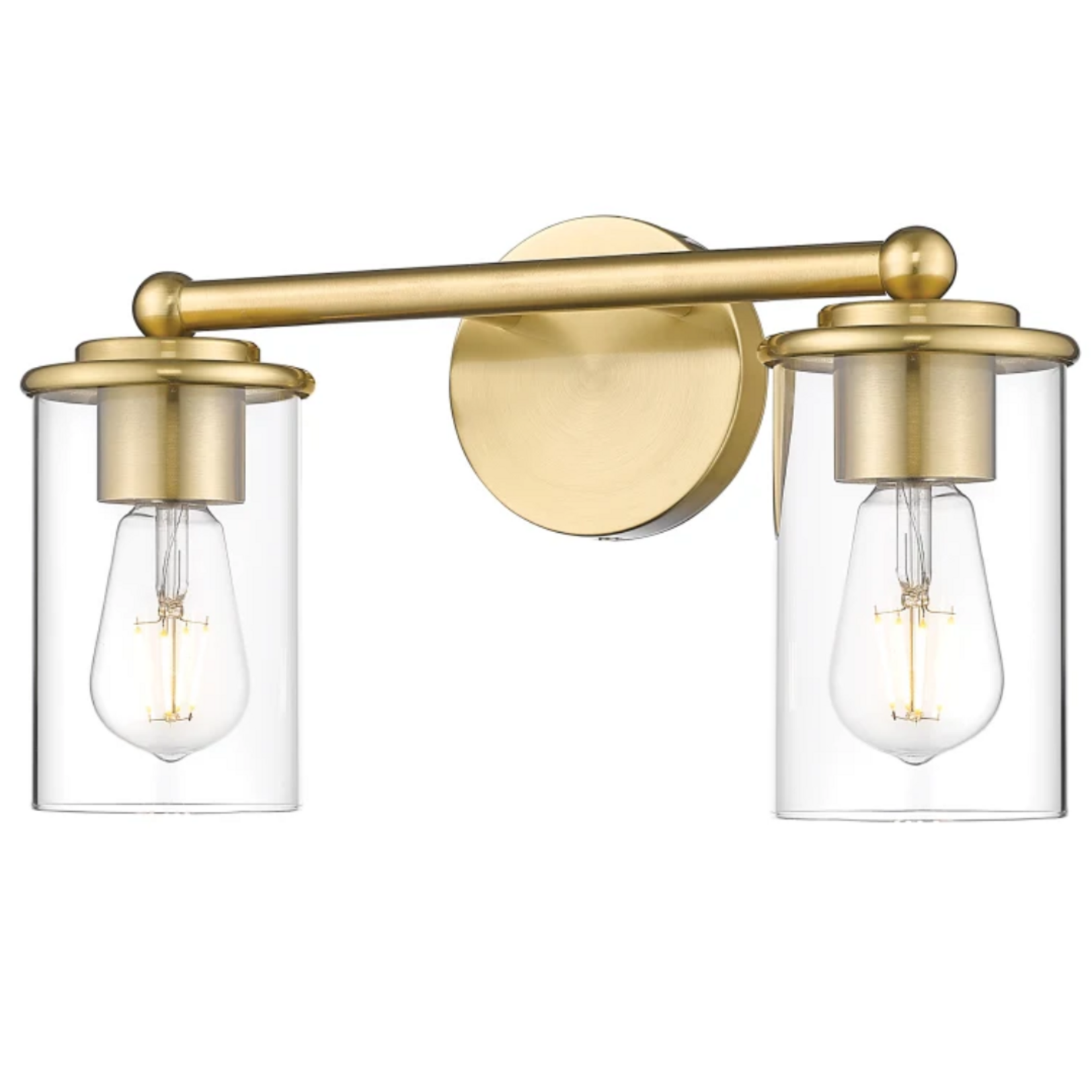 2 Light Vanity Light - Gold