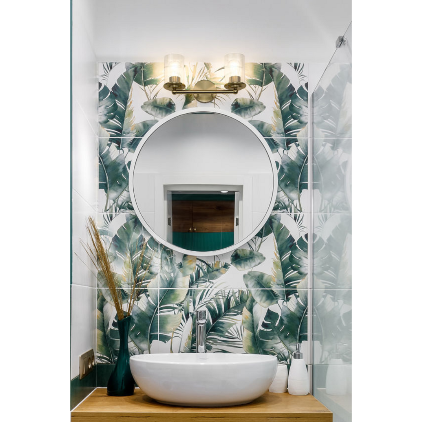 2 Light Vanity Light - Gold