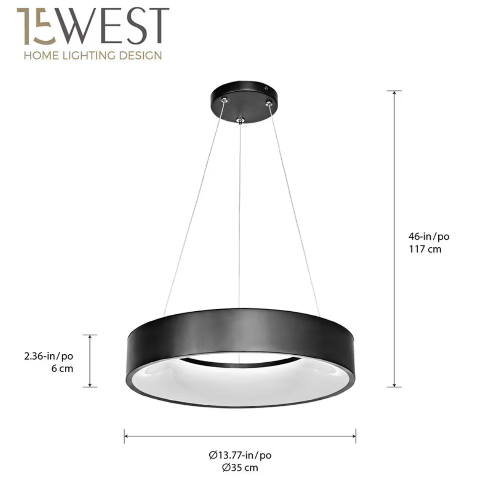 LED Circular Pendant Light