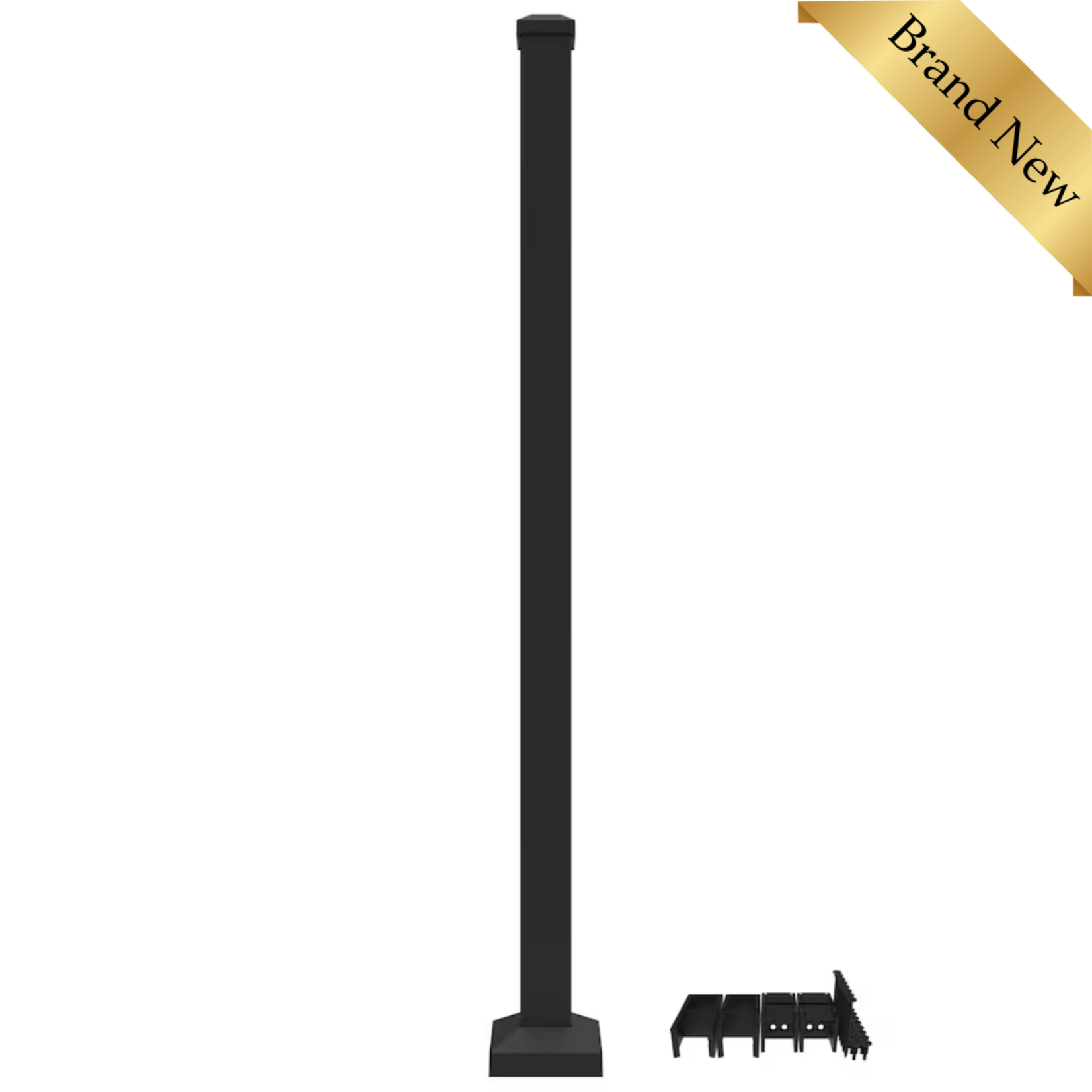 Black Steel Post (38")