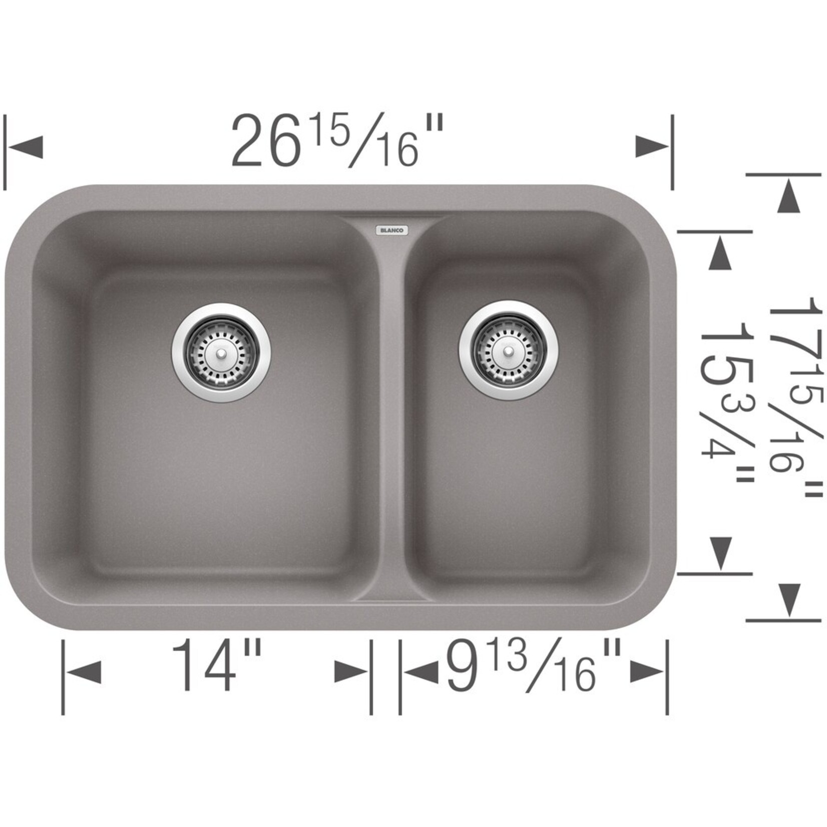 Blanco Double Bowl Sink 1-1.5