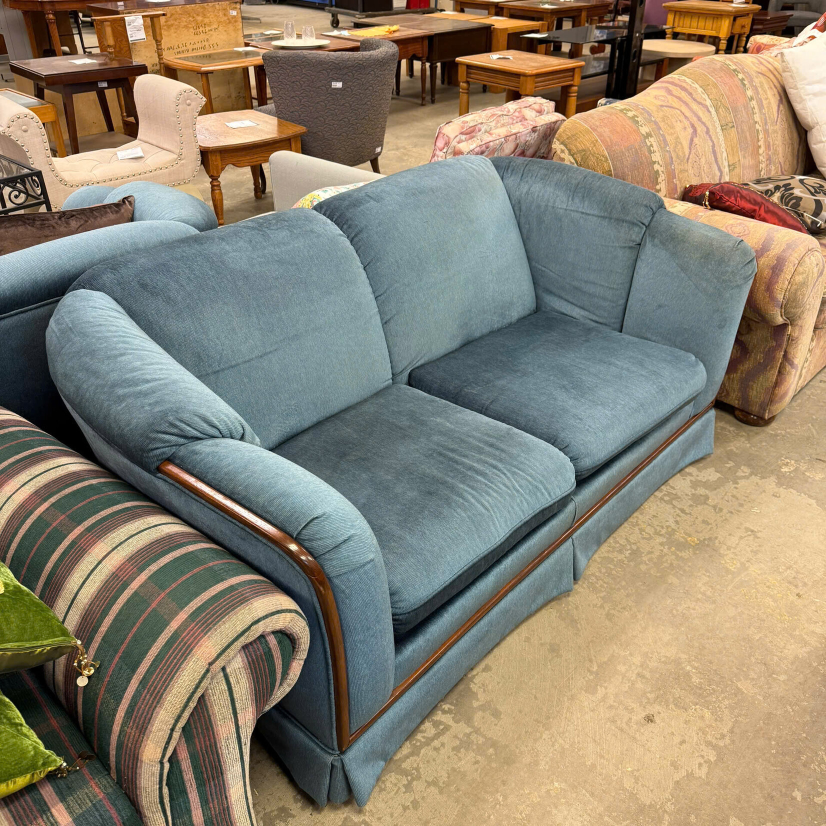 Blue Love Seat
