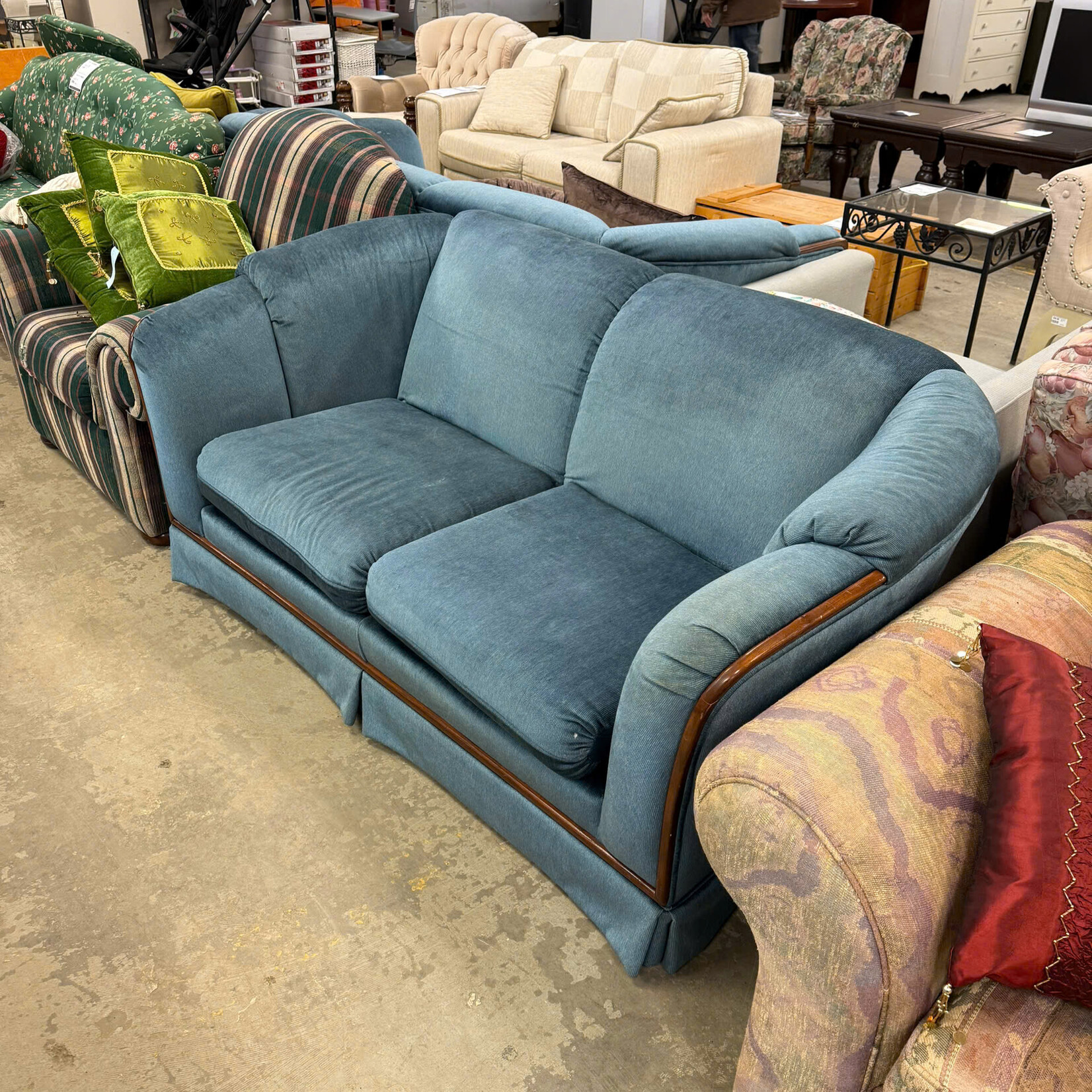 Blue Love Seat