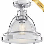 1-Light Semi-Flush Mount