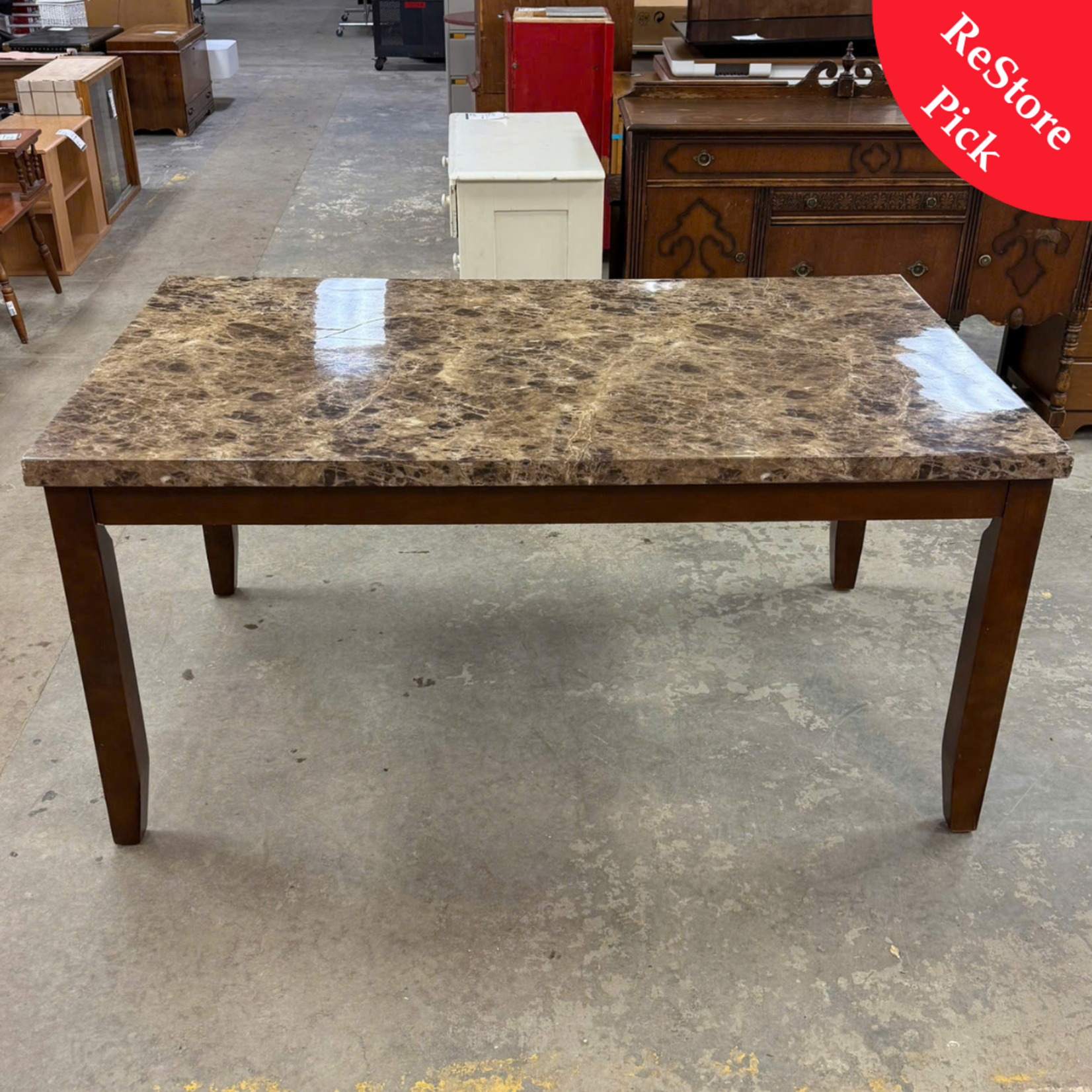 Faux Marble Top Table
