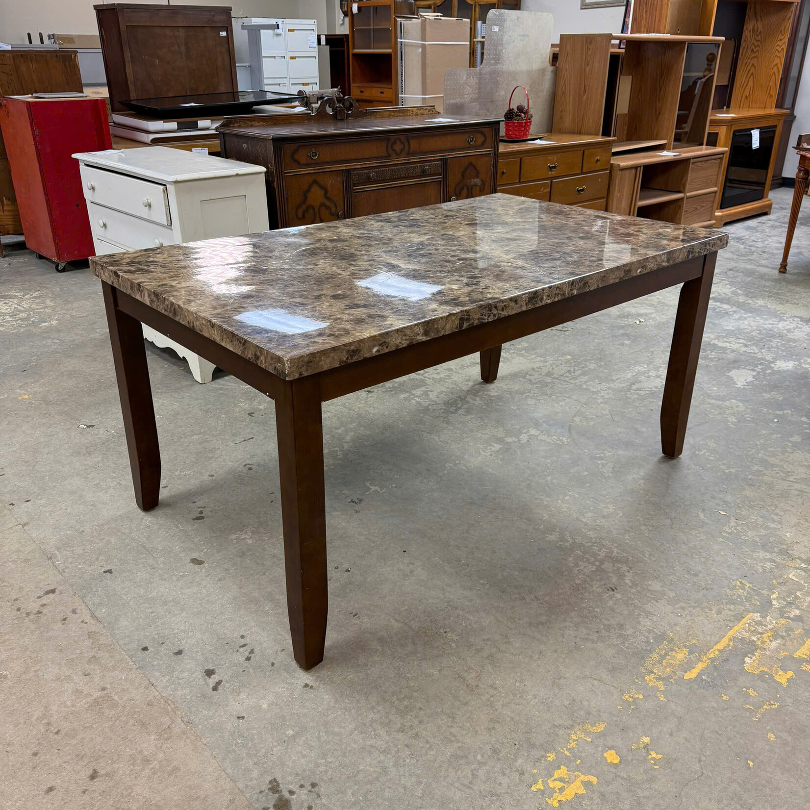 Faux Marble Top Table