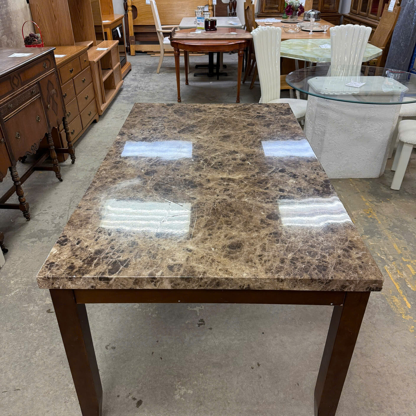 Faux Marble Top Table