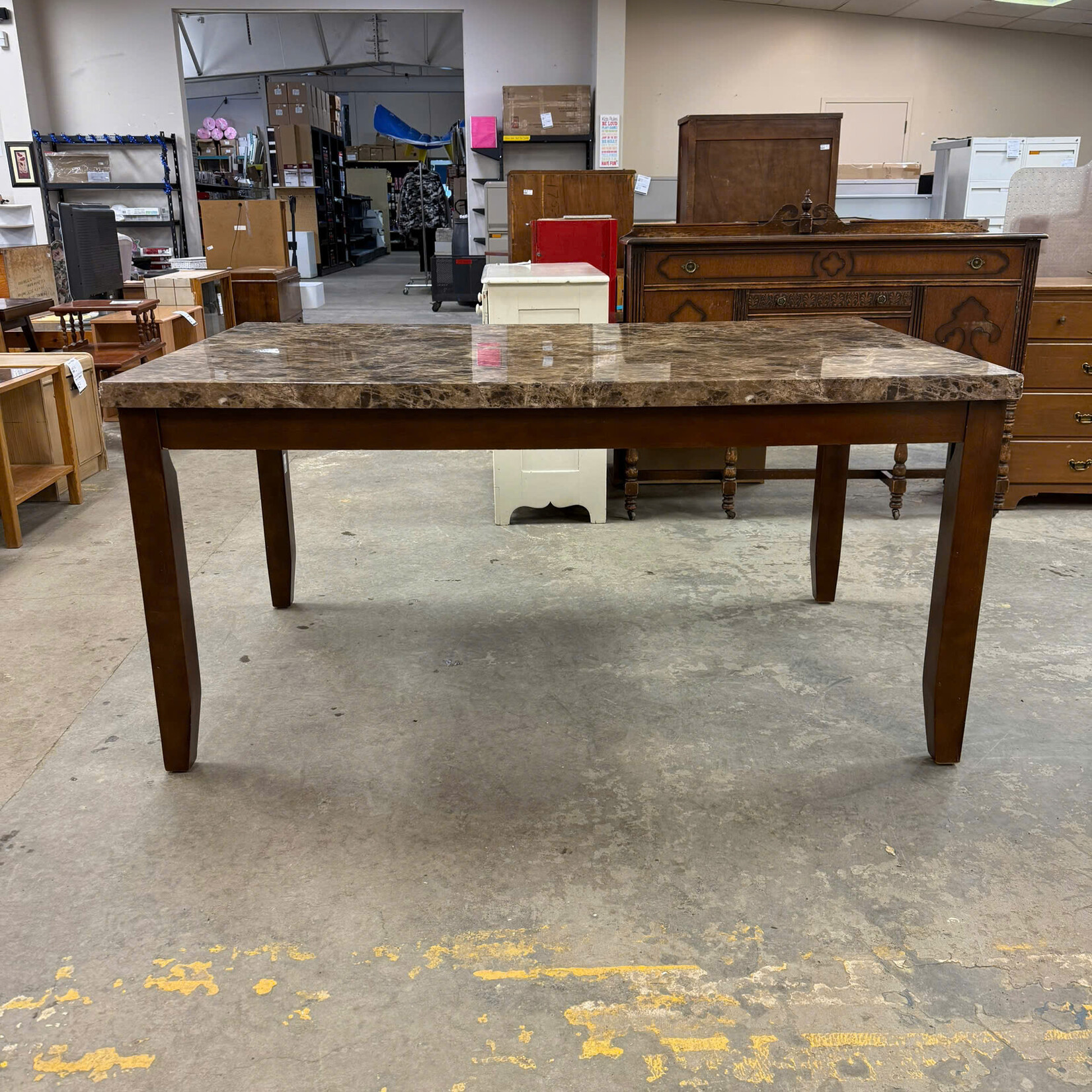 Faux Marble Top Table