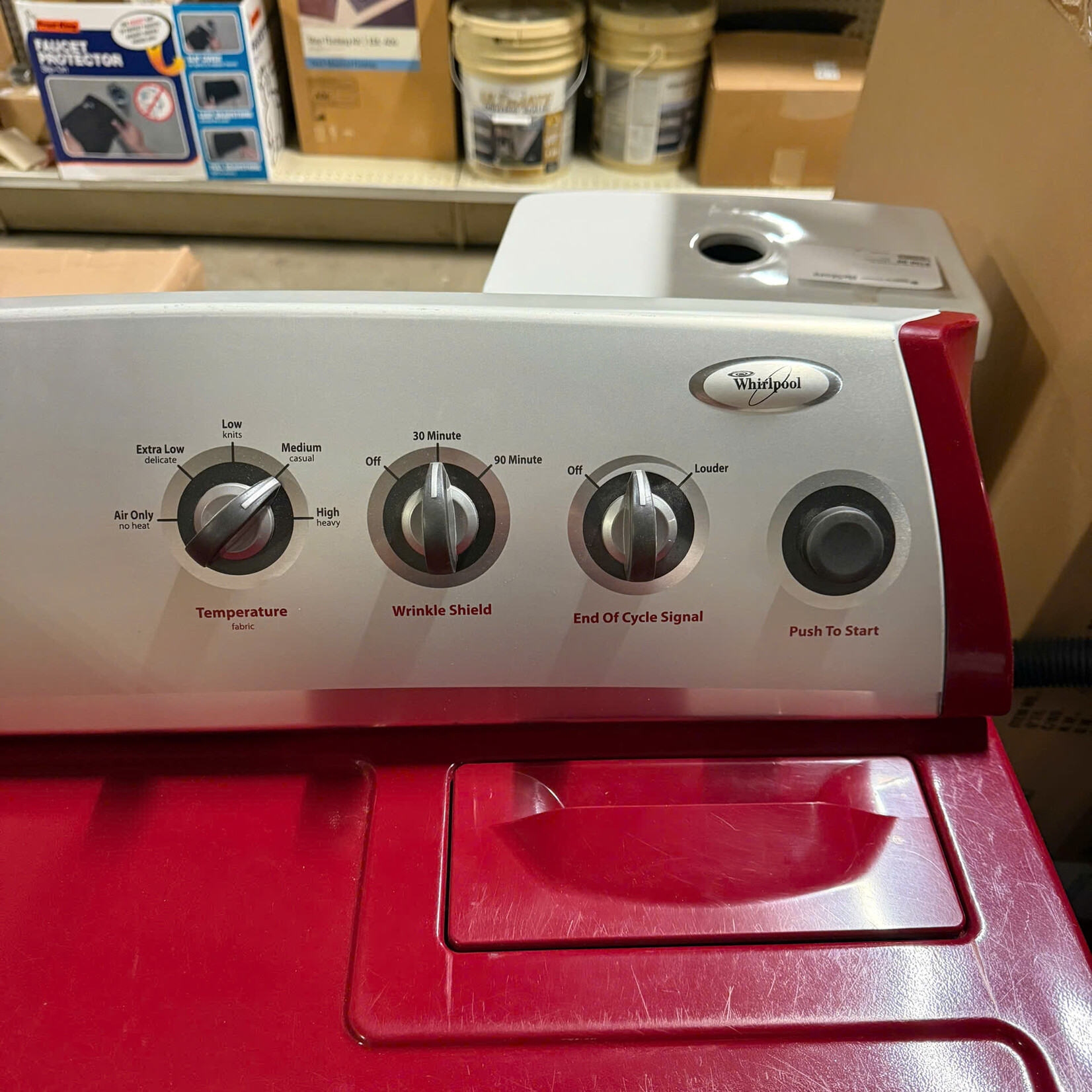 Red Whirlpool Dryer