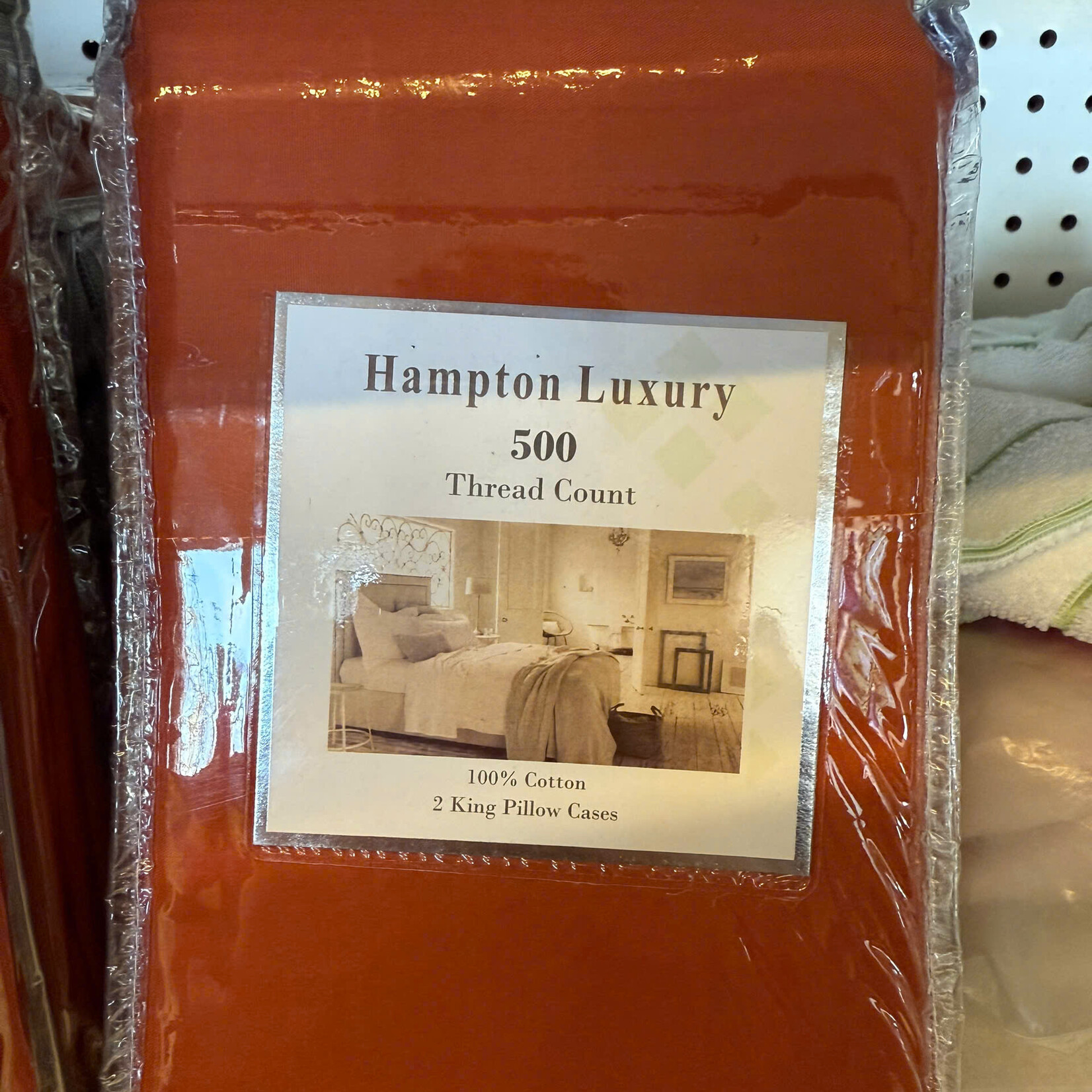 Burnt Orange King Pillowcase Set