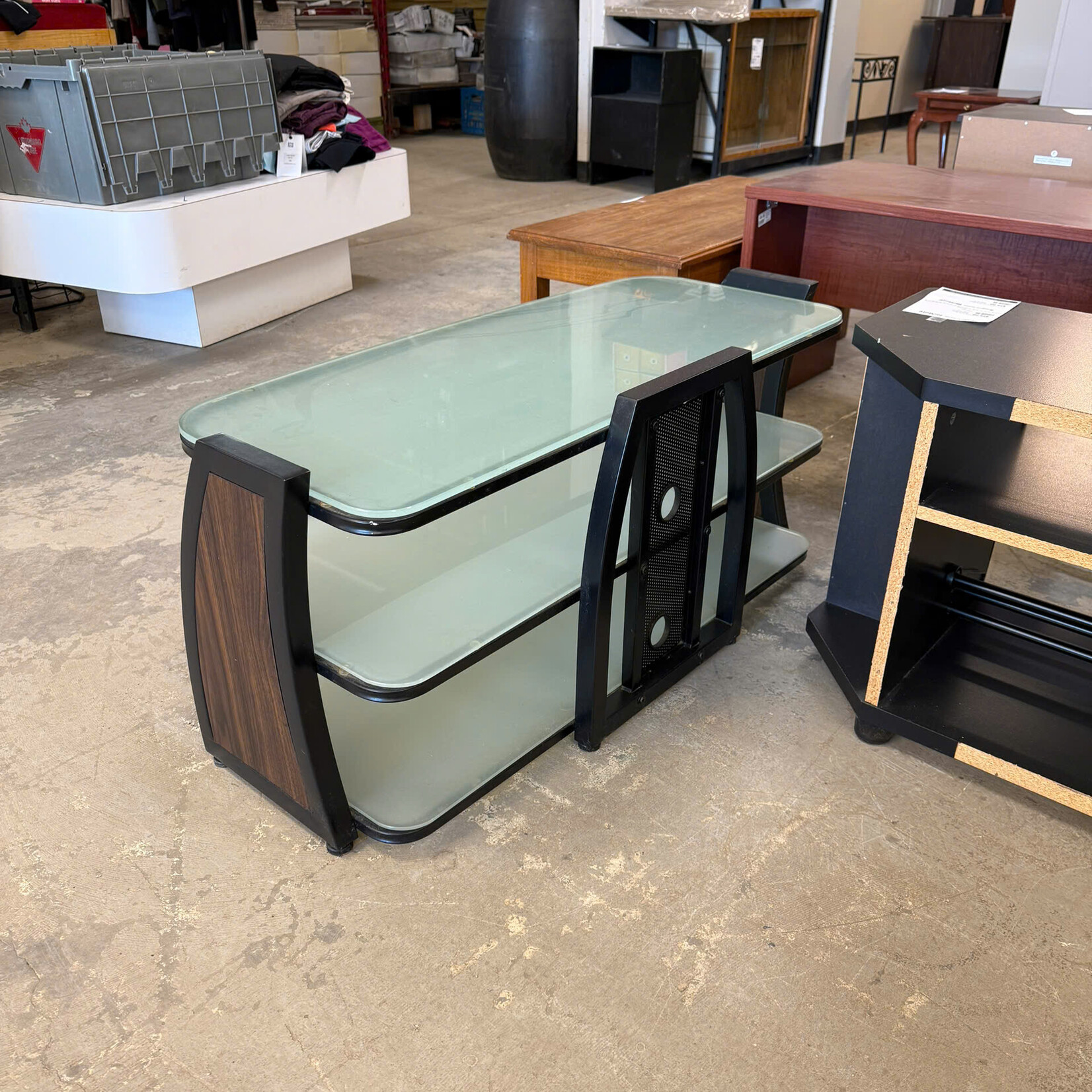 Glass TV Stand