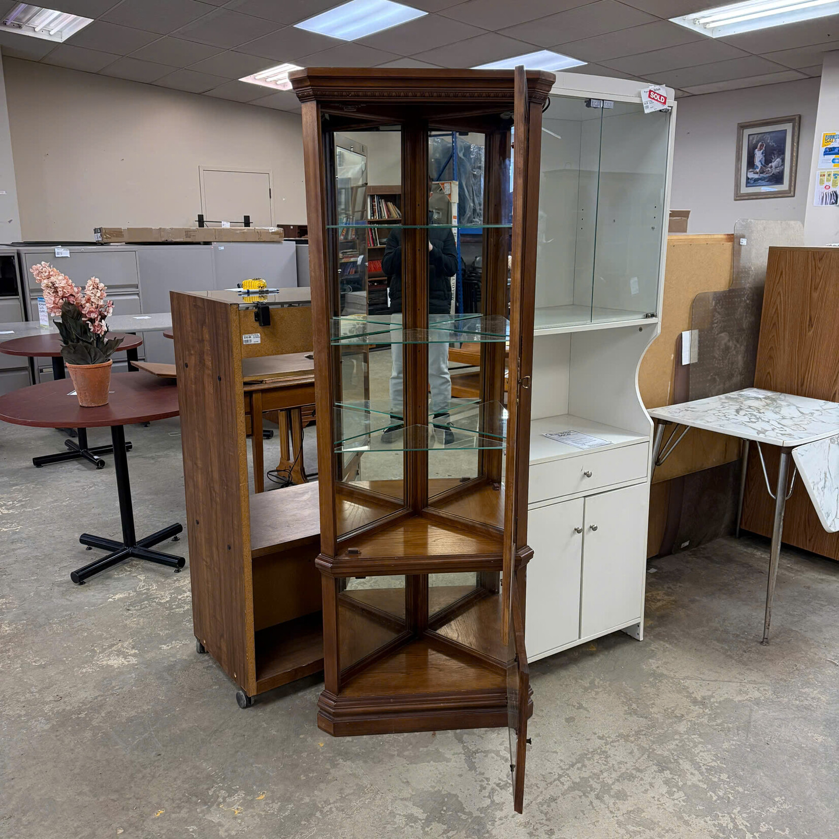 Glass Corner China Cabinet
