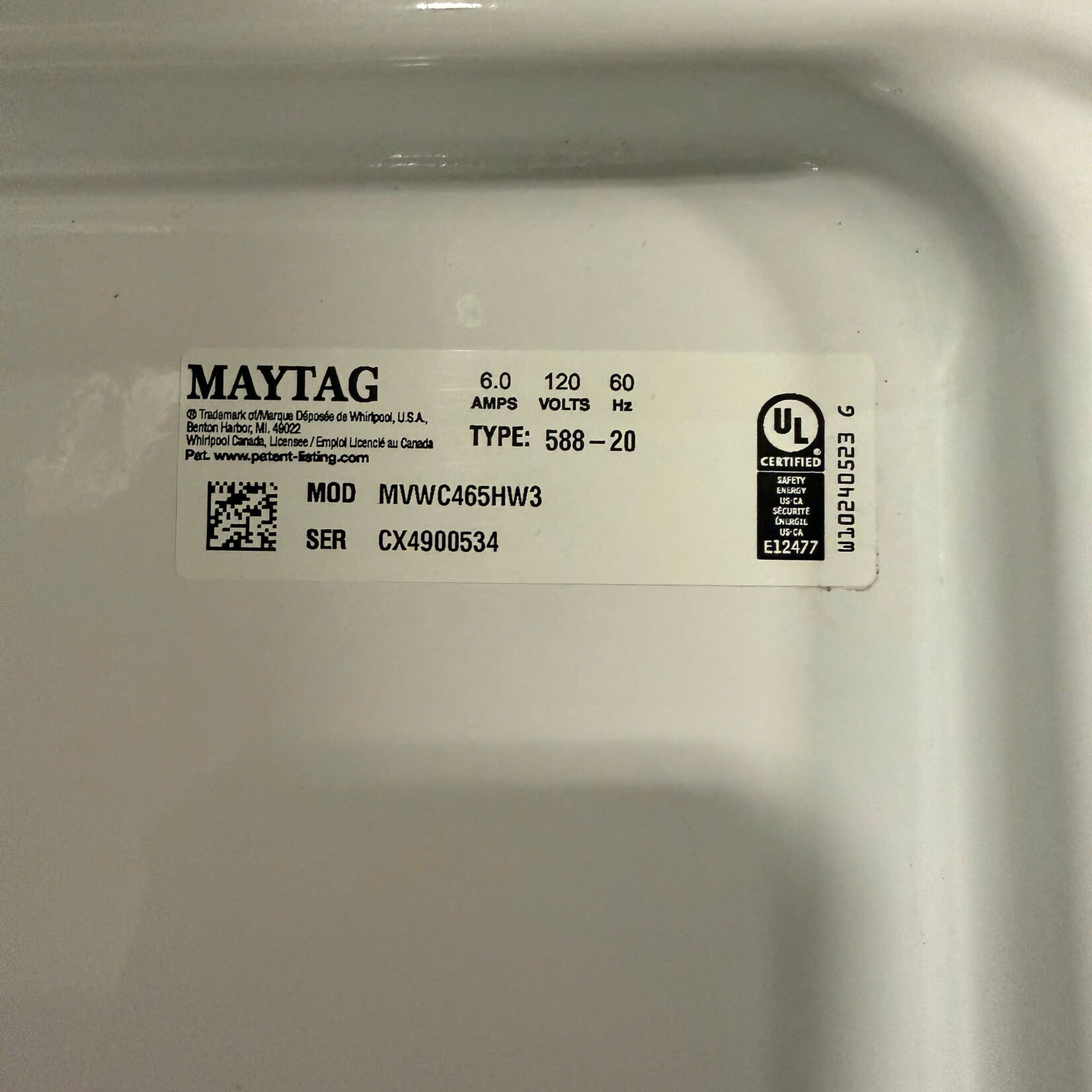 Maytag Washing Machine 1