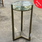 Recycled Glass Accent Table