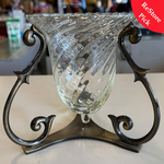 Large Glass Candleholder