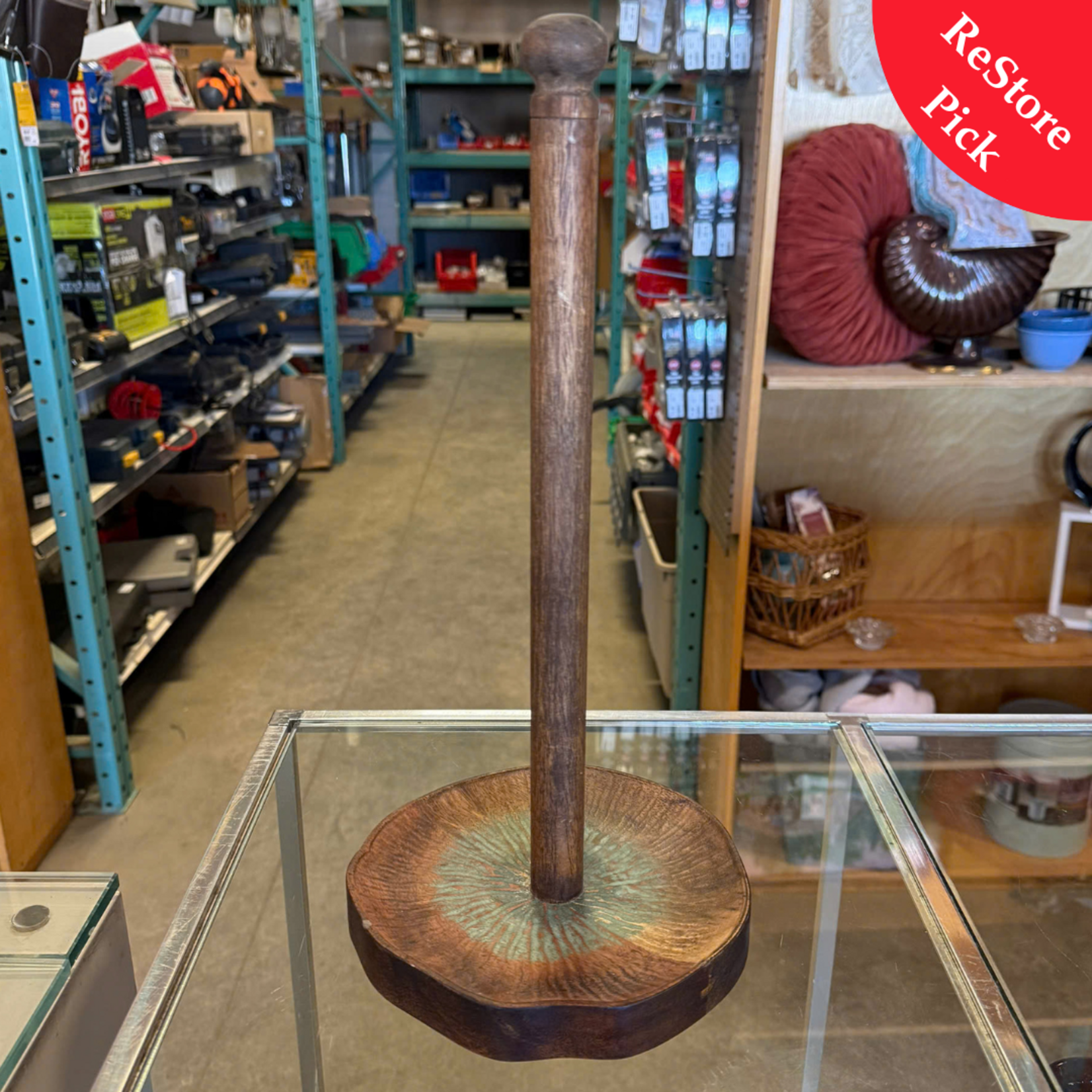 Wooden Paper Towel Holder