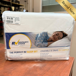 White Short Queen Sheet Set