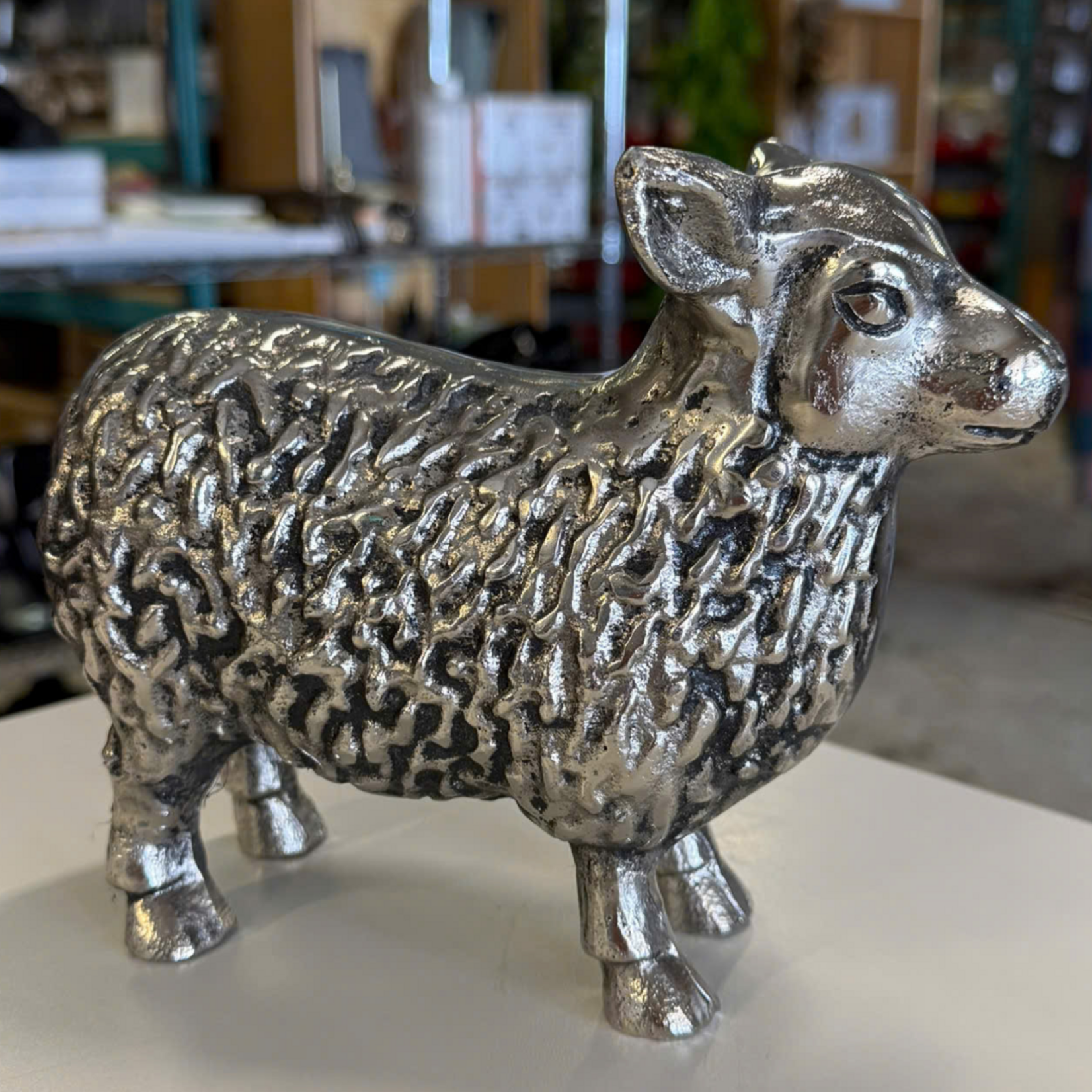 Metal Sheep Statue