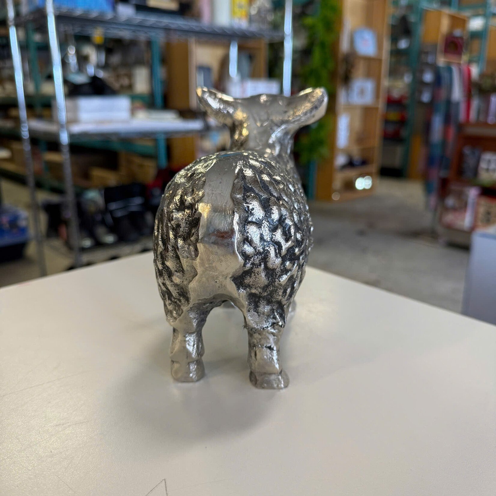 Metal Sheep Statue