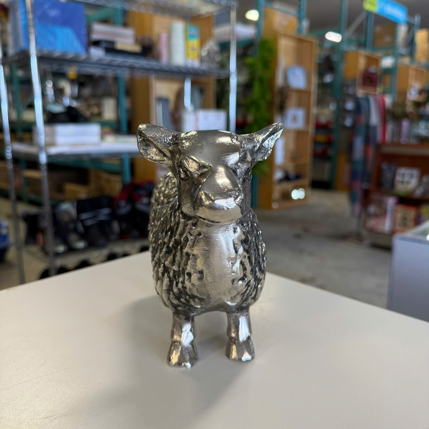 Metal Sheep Statue