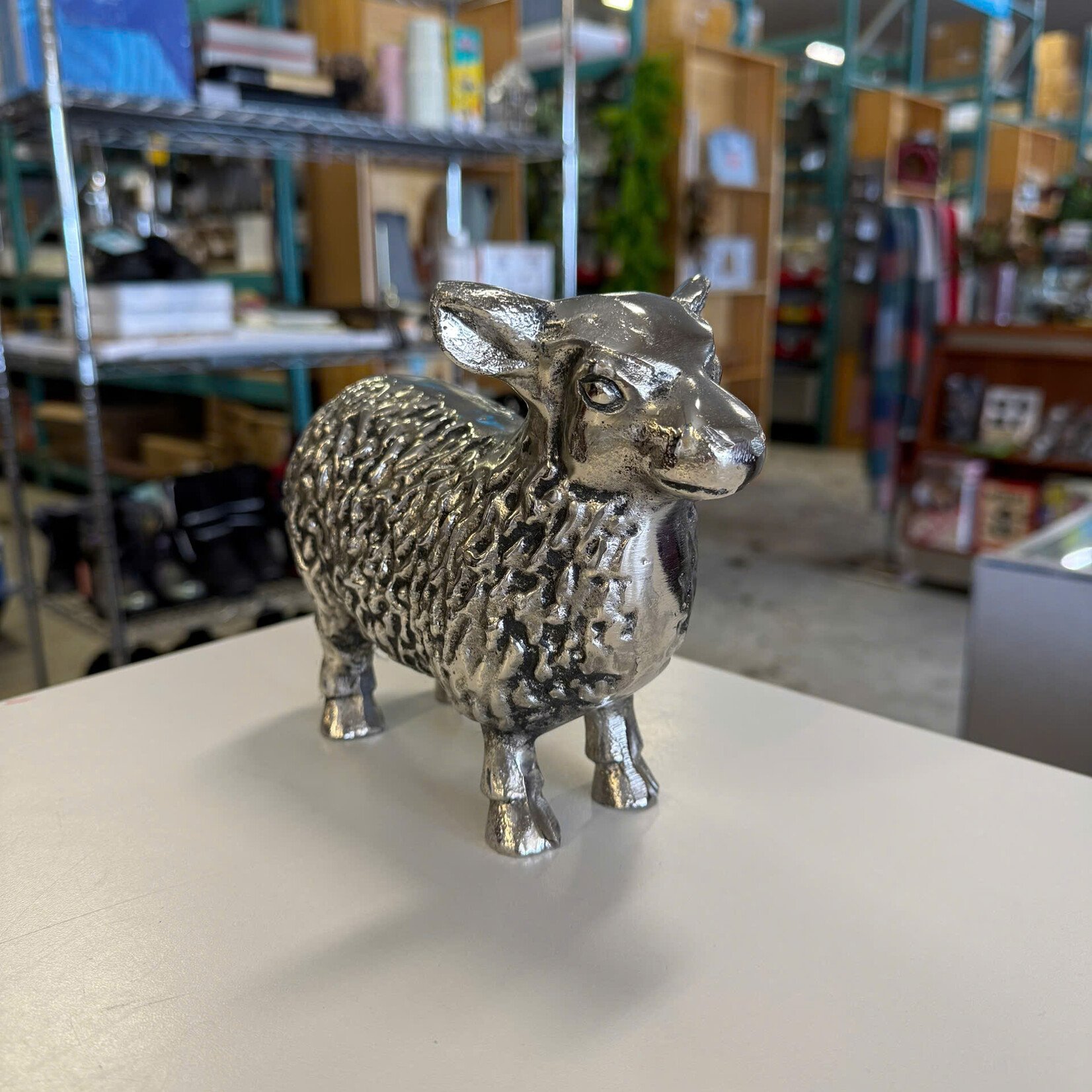 Metal Sheep Statue
