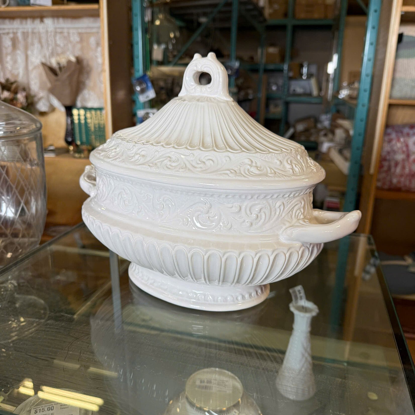 White Ceramic Tureen