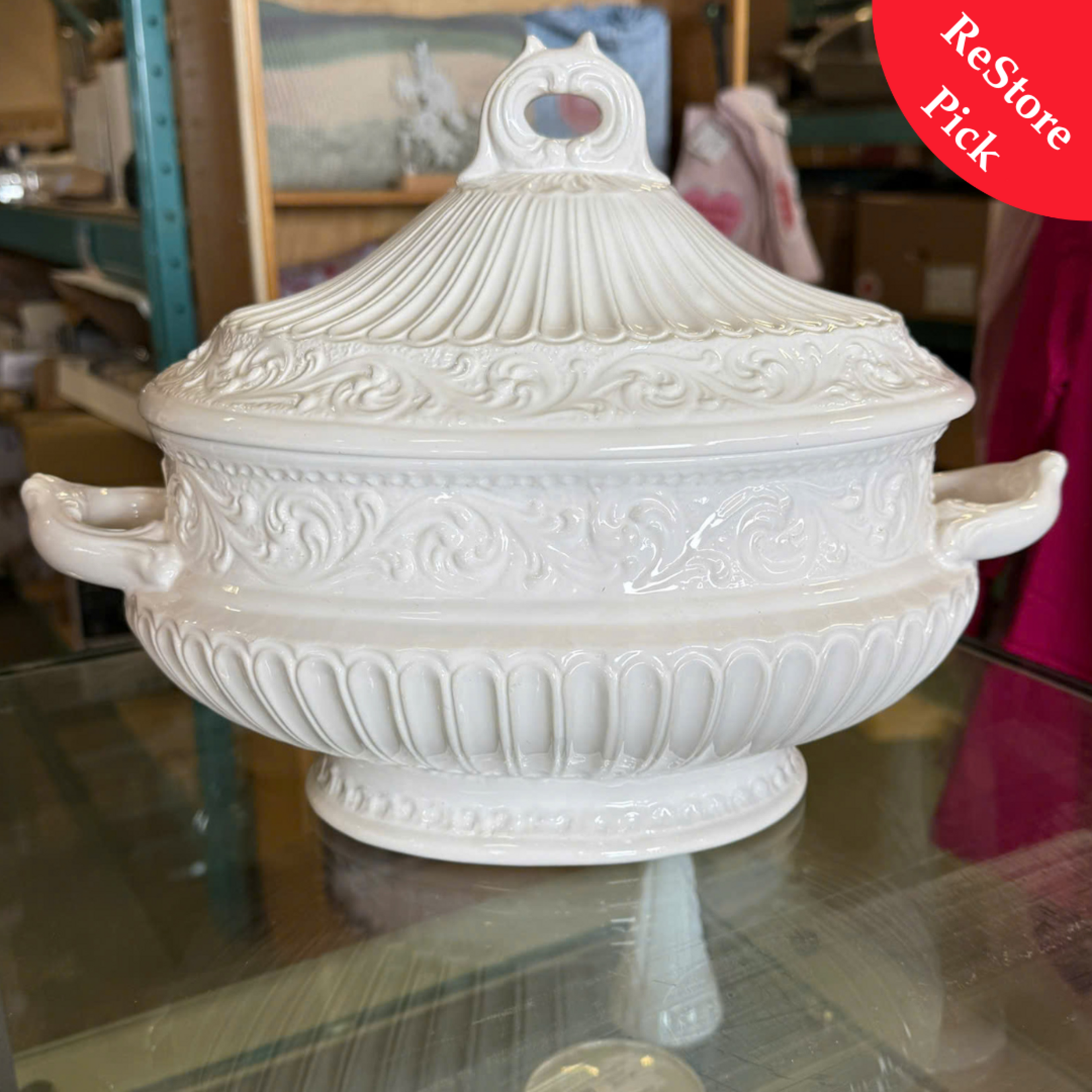 White Ceramic Tureen