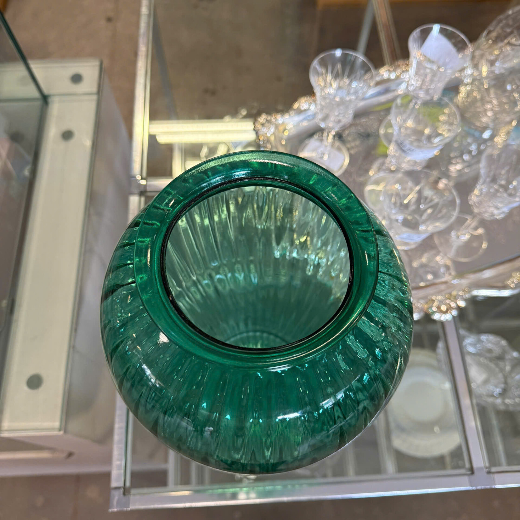Glass Green Vase