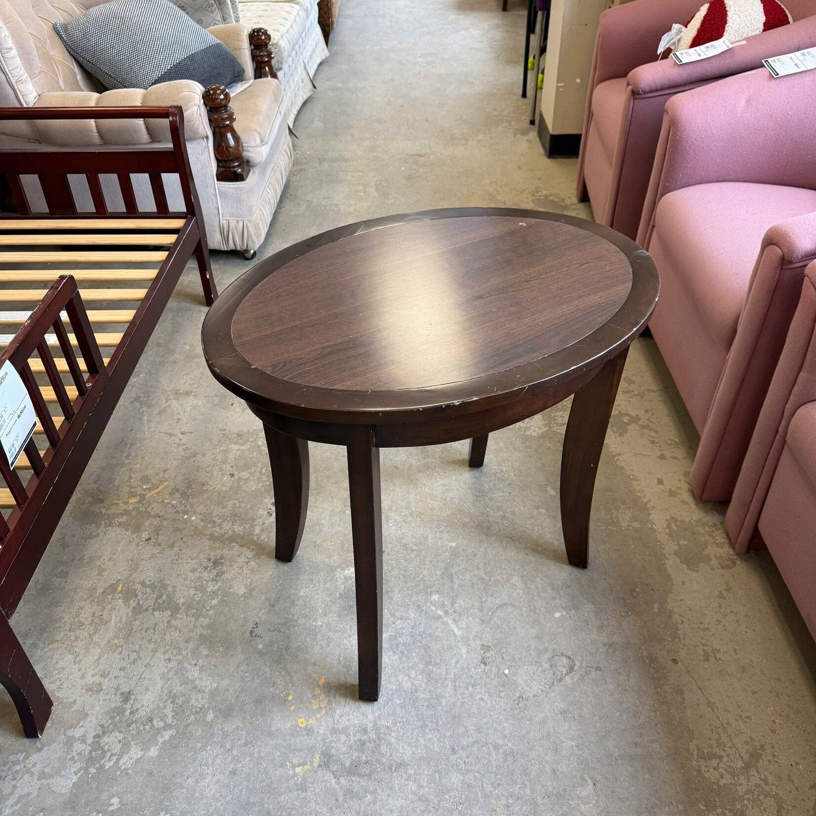 Oval End Table
