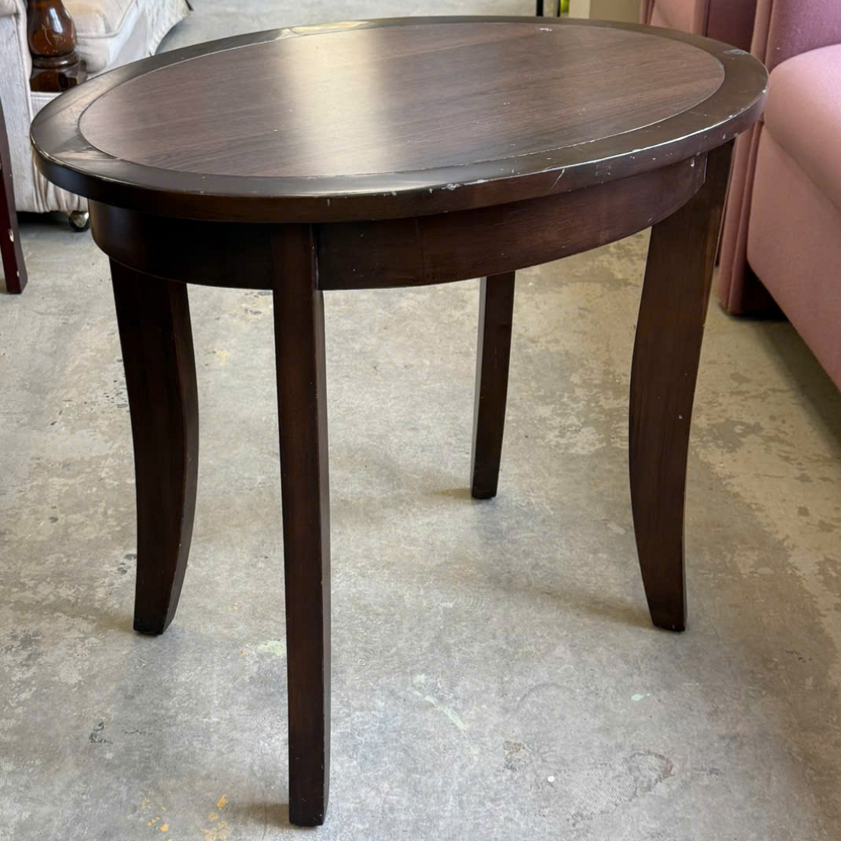 Oval End Table
