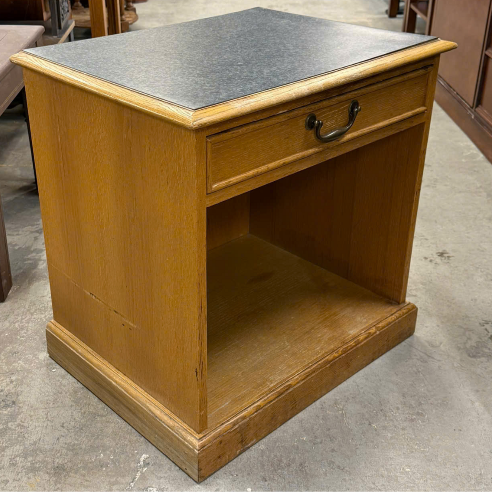 Faux Granite Top Nightstand
