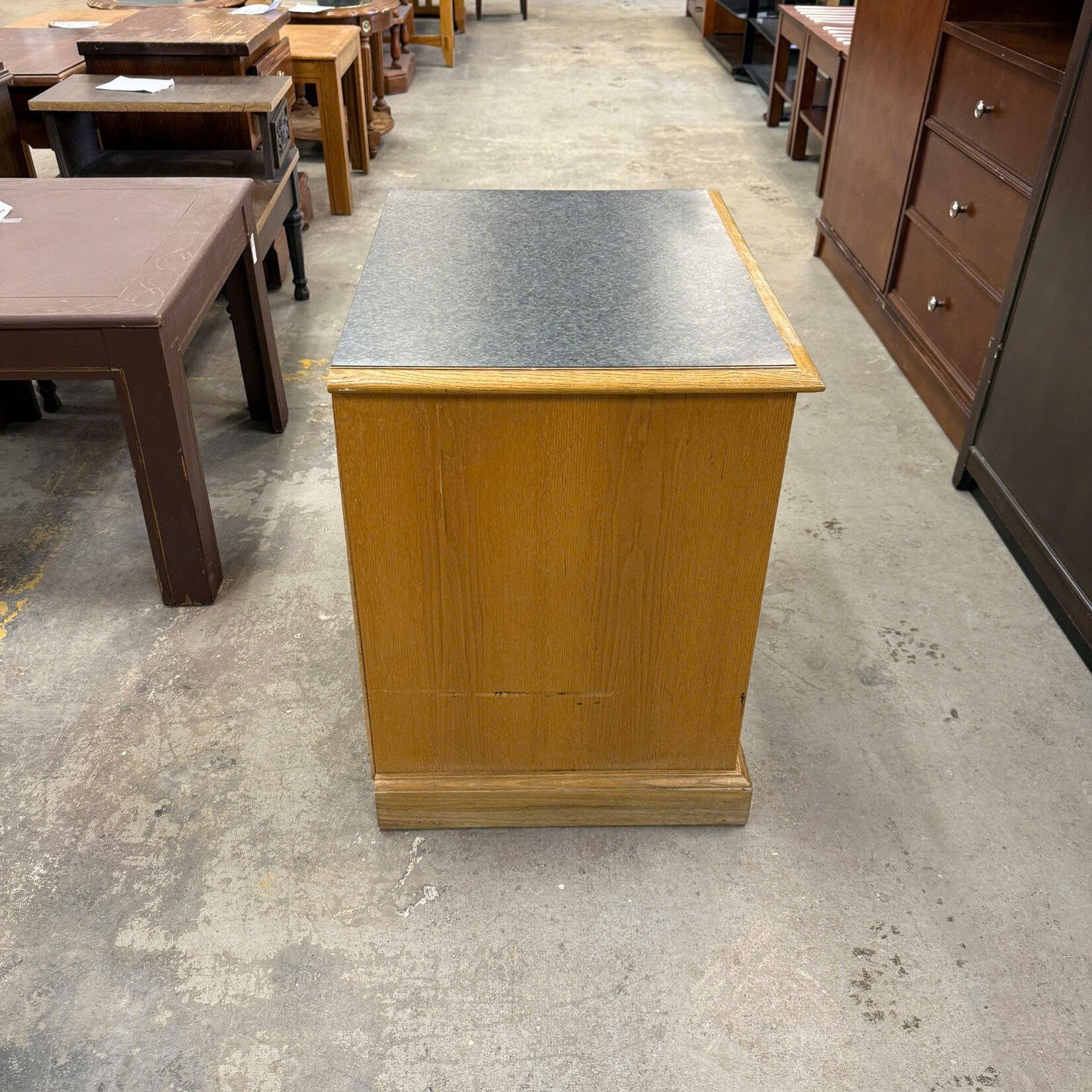 Faux Granite Top Nightstand