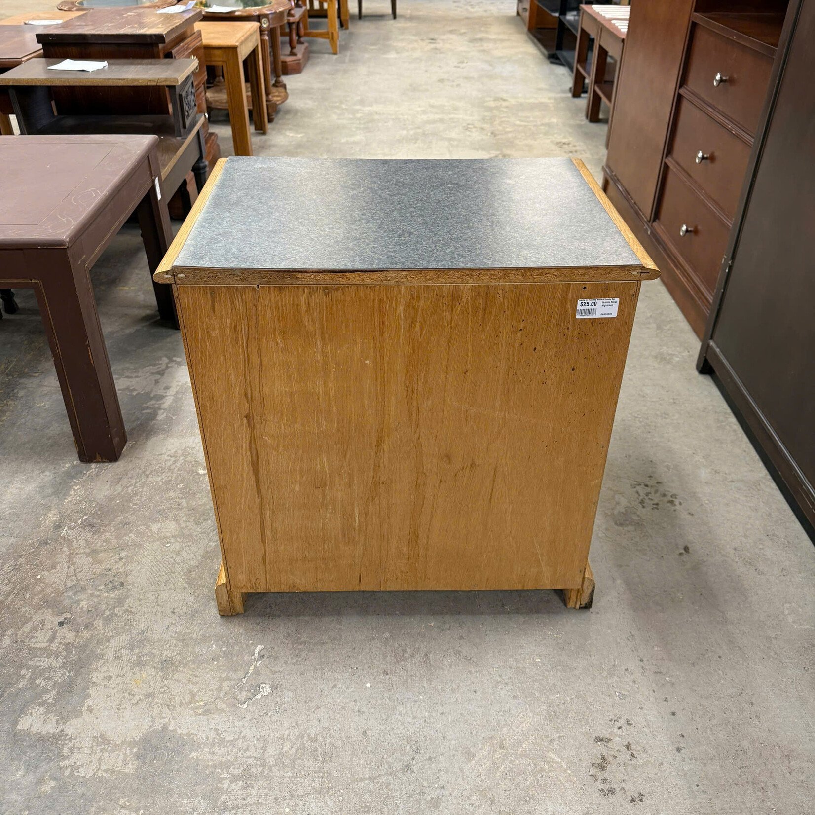 Faux Granite Top Nightstand