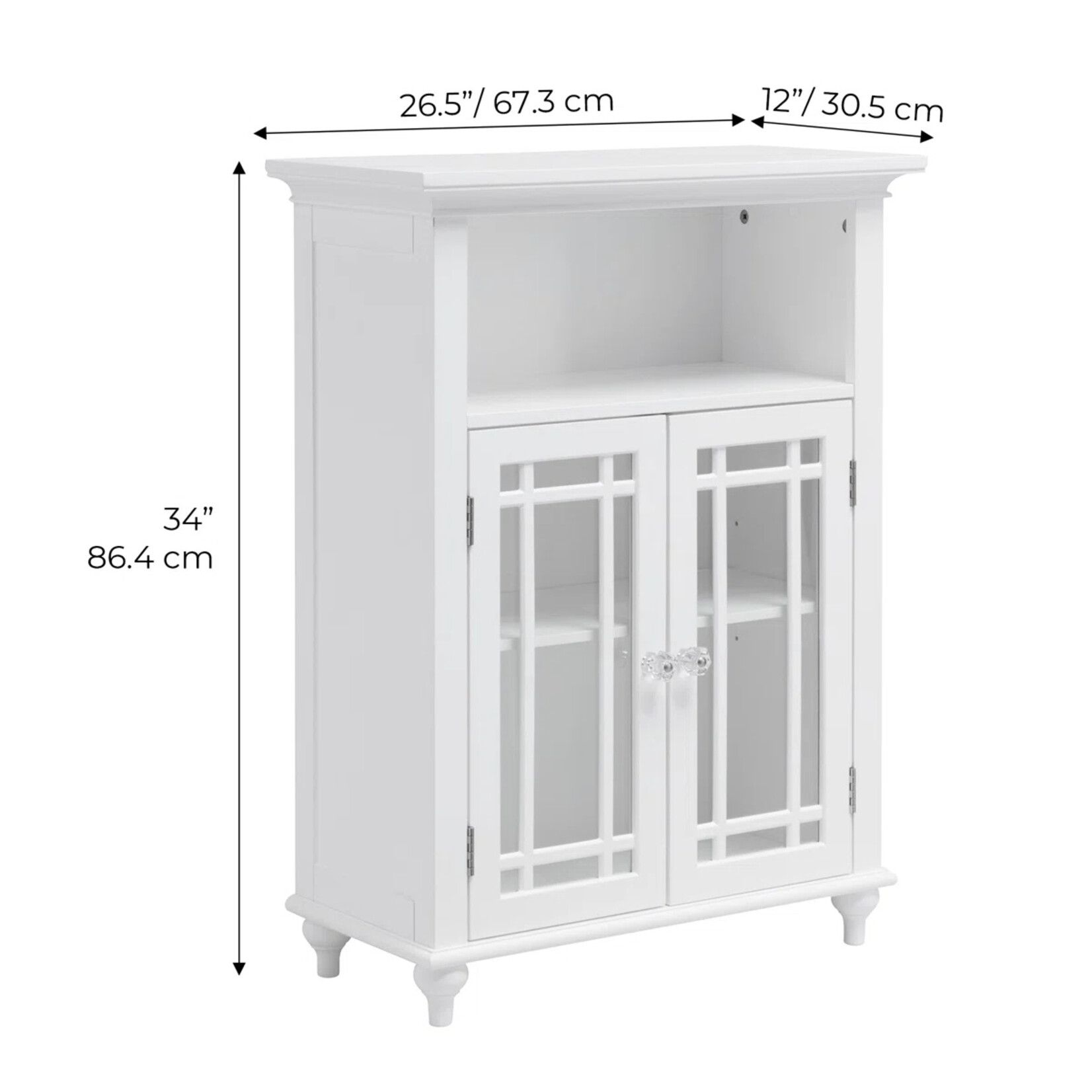 Freestanding Two-Door Cabinet