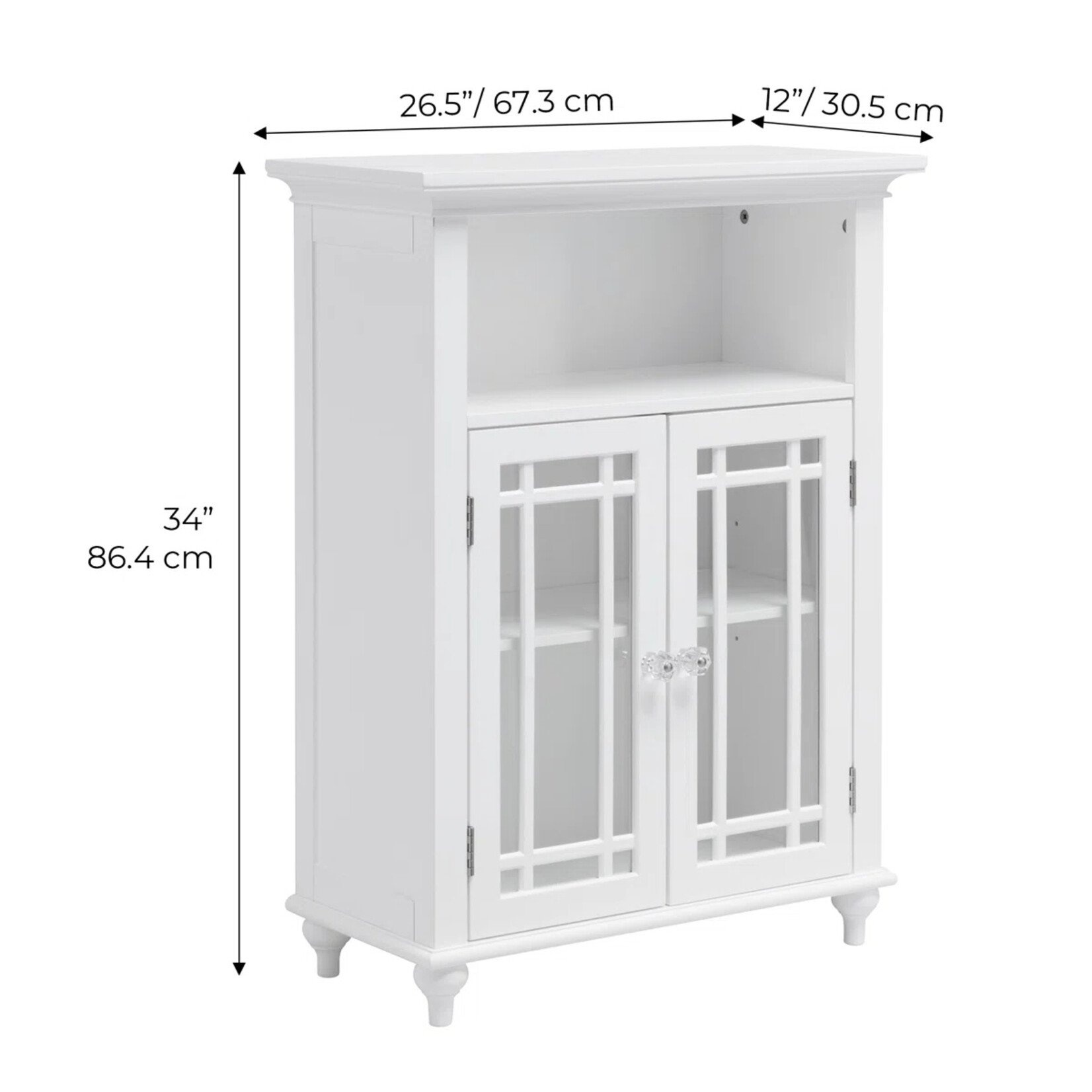 WayFair Canada Freestanding Two-Door Cabinet