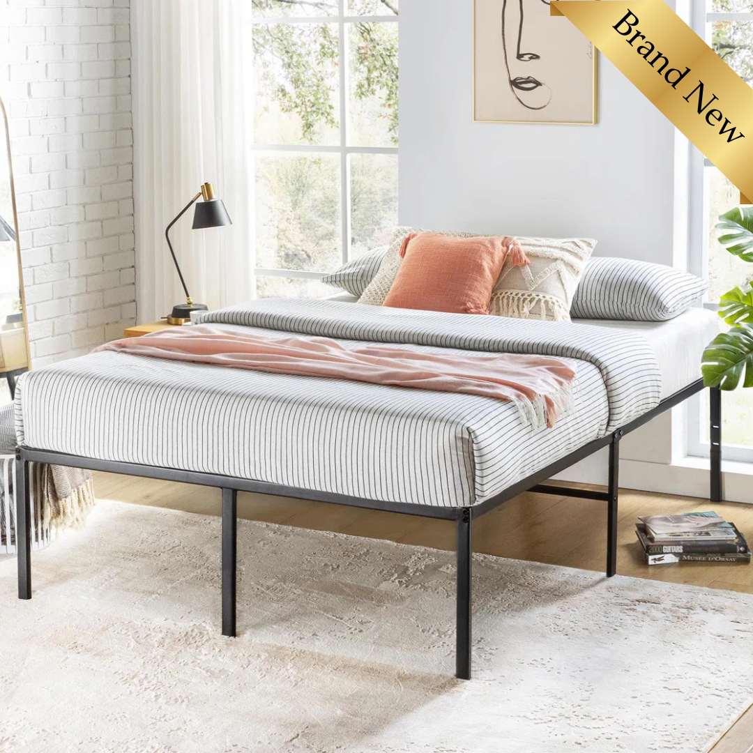 Messancy Platform Bed Frame - Colour Black, Size King - Habitat for ...