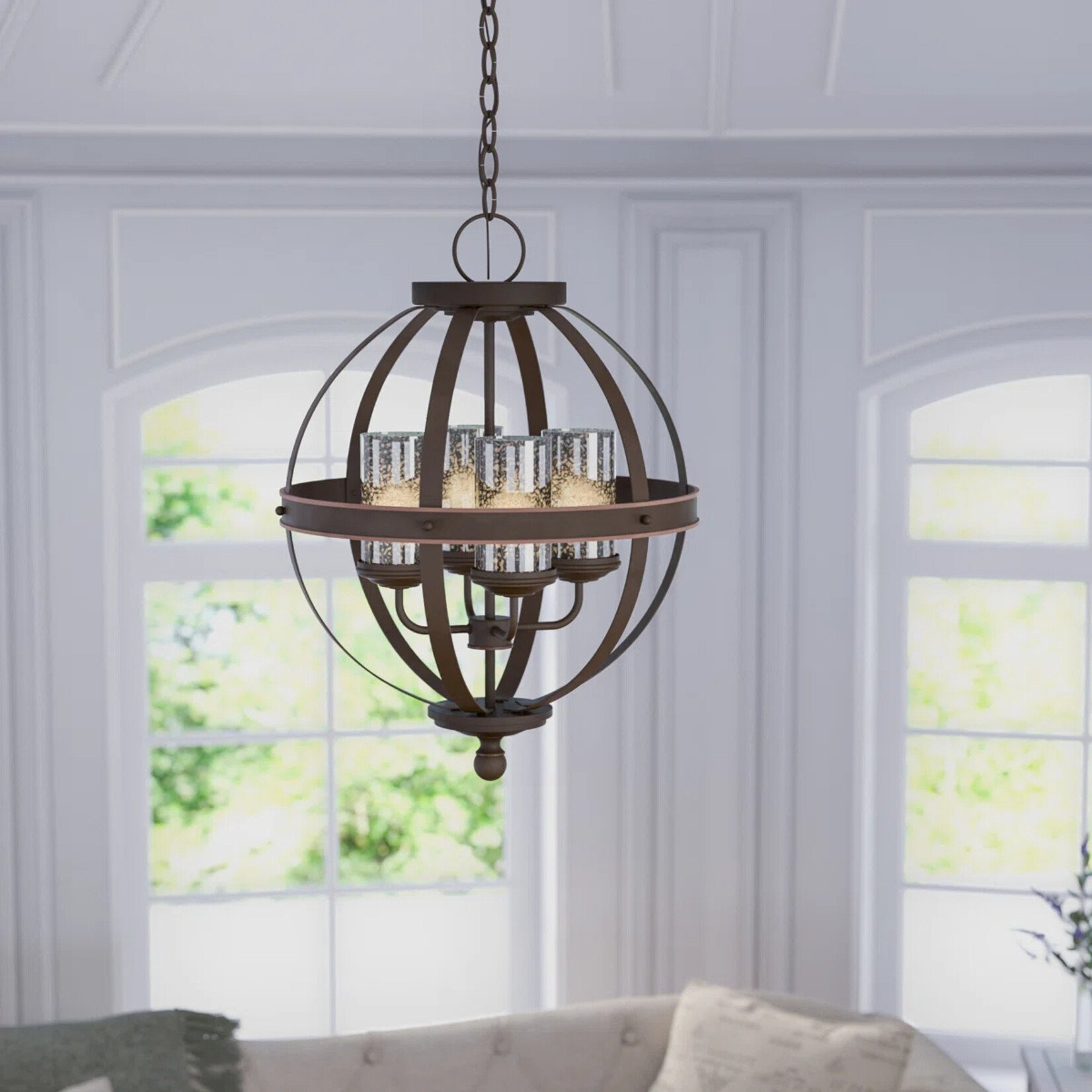 WayFair Canada 4 - Light Lantern Globe Chandelier