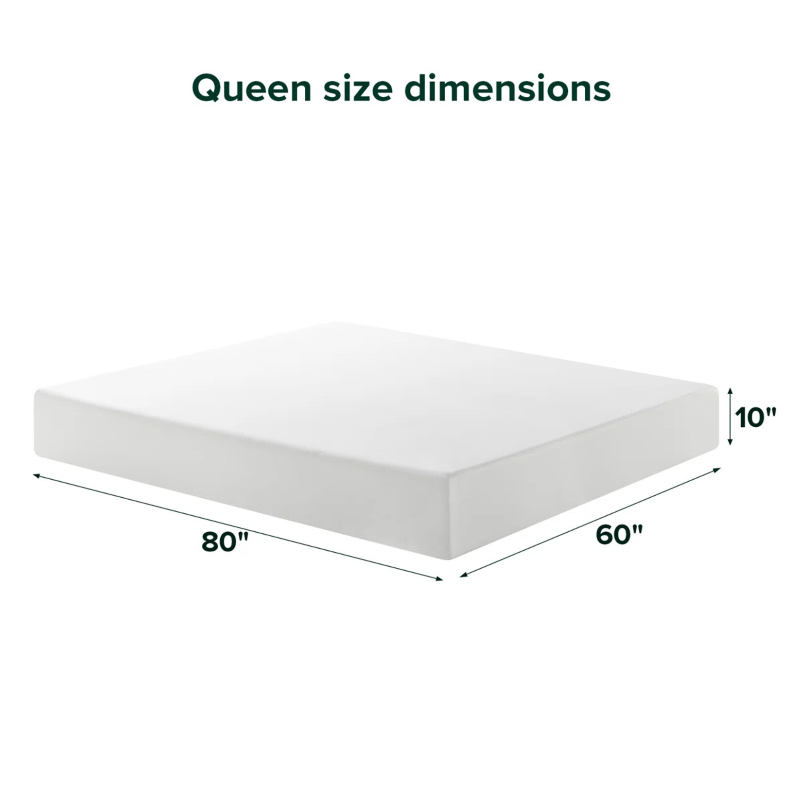 10" Memory Foam Queen Mattress