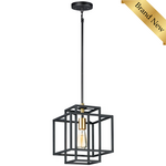 1 Light Square Rectangle Pendant