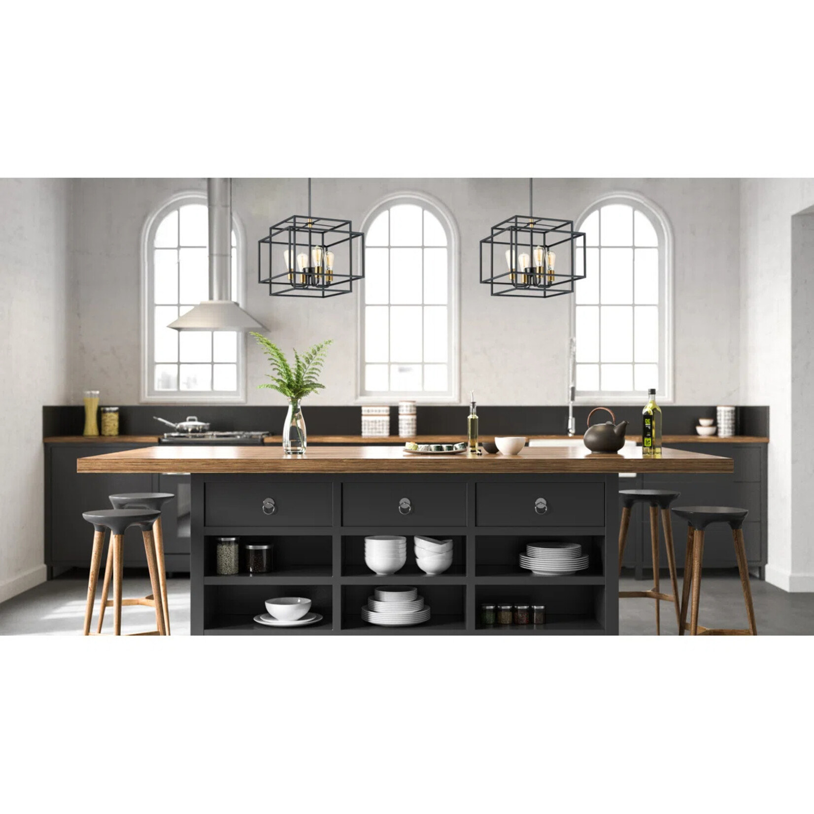 WayFair Canada 1 Light Square Rectangle Pendant