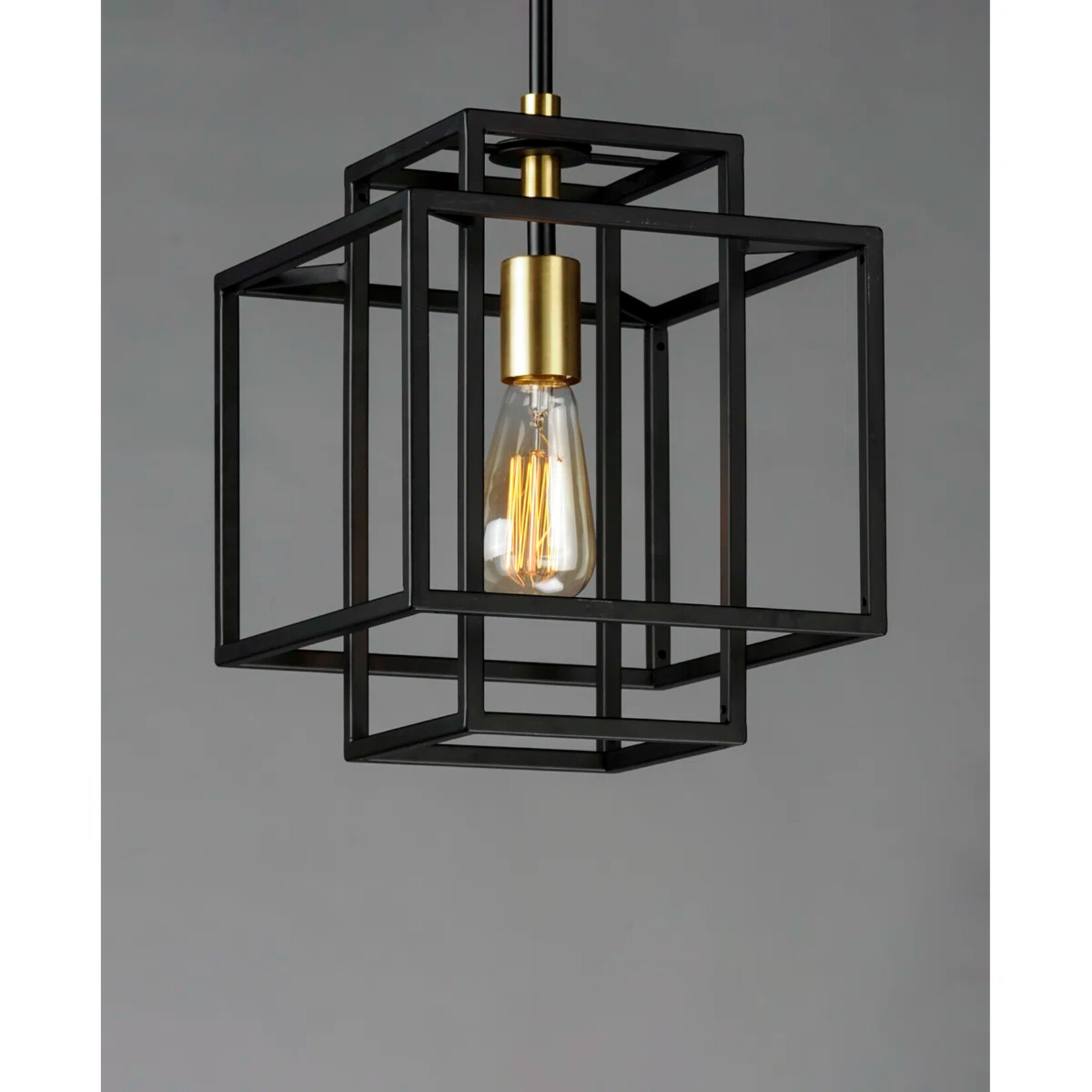 1 Light Square Rectangle Pendant